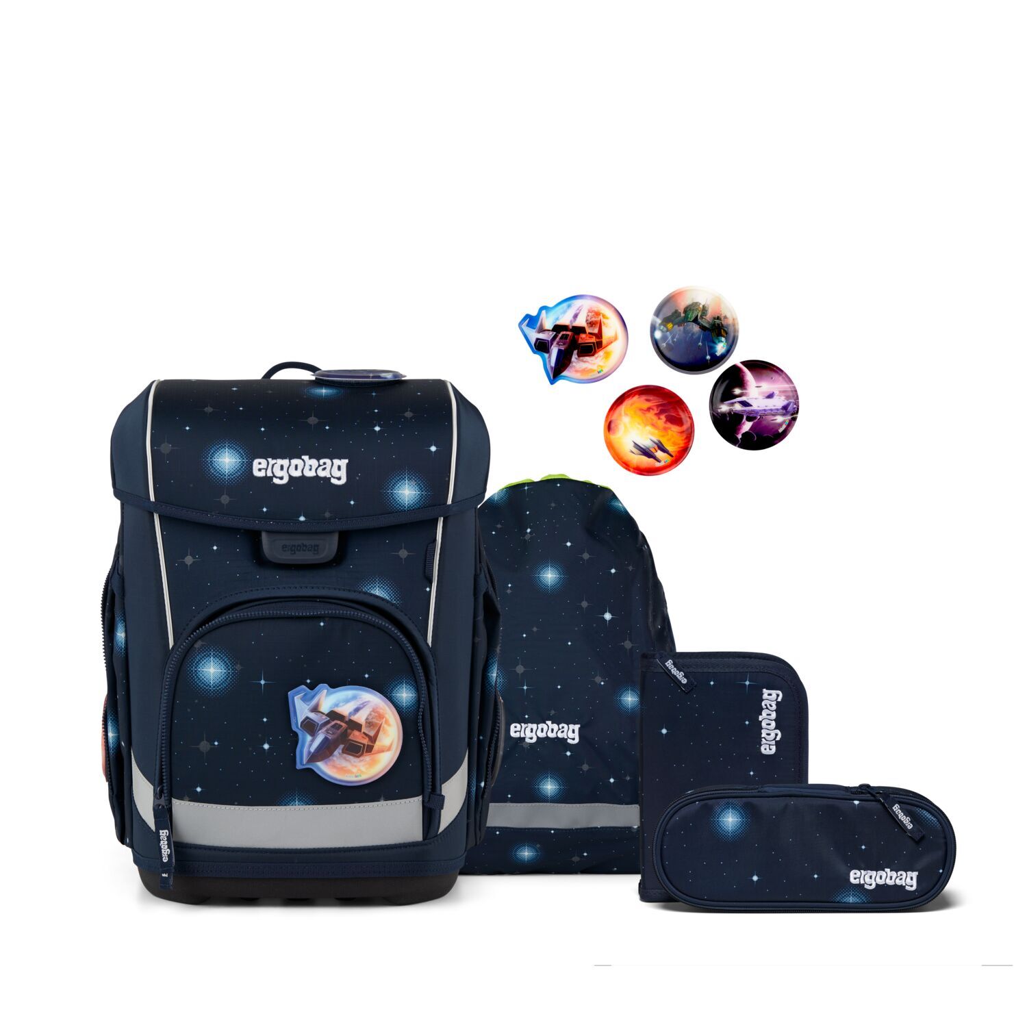 ergobag cubo light Schulranzen, 5-teiliges Set, Kollektion 2026