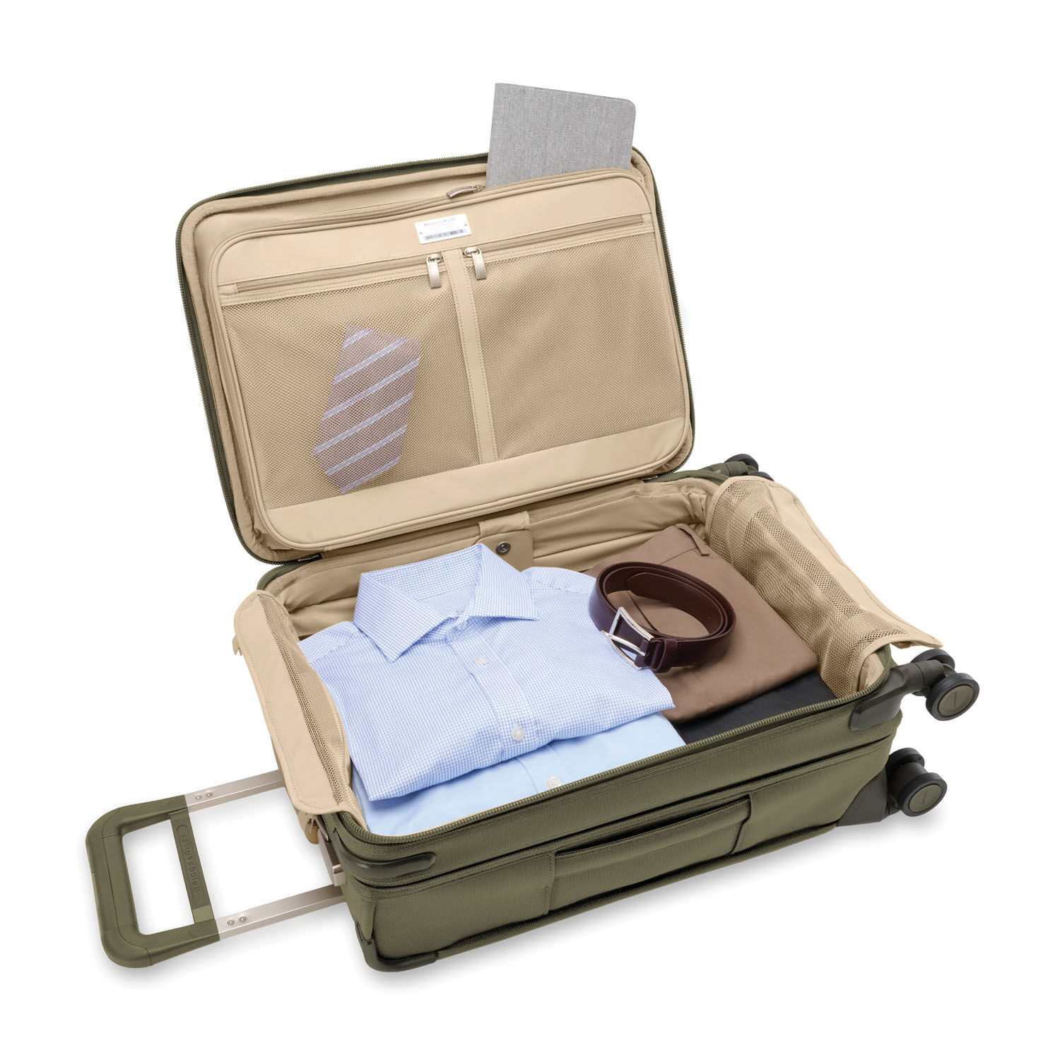 Briggs & Riley Baseline Essential 22" Carry-On Expandable Spinner Olive