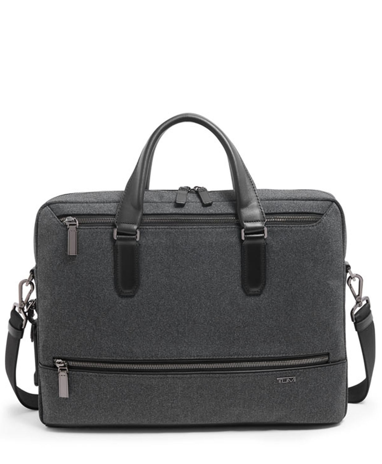 Tumi Harrison Avondale Aktentasche mit Reißverschluss oben Dark Charcoal