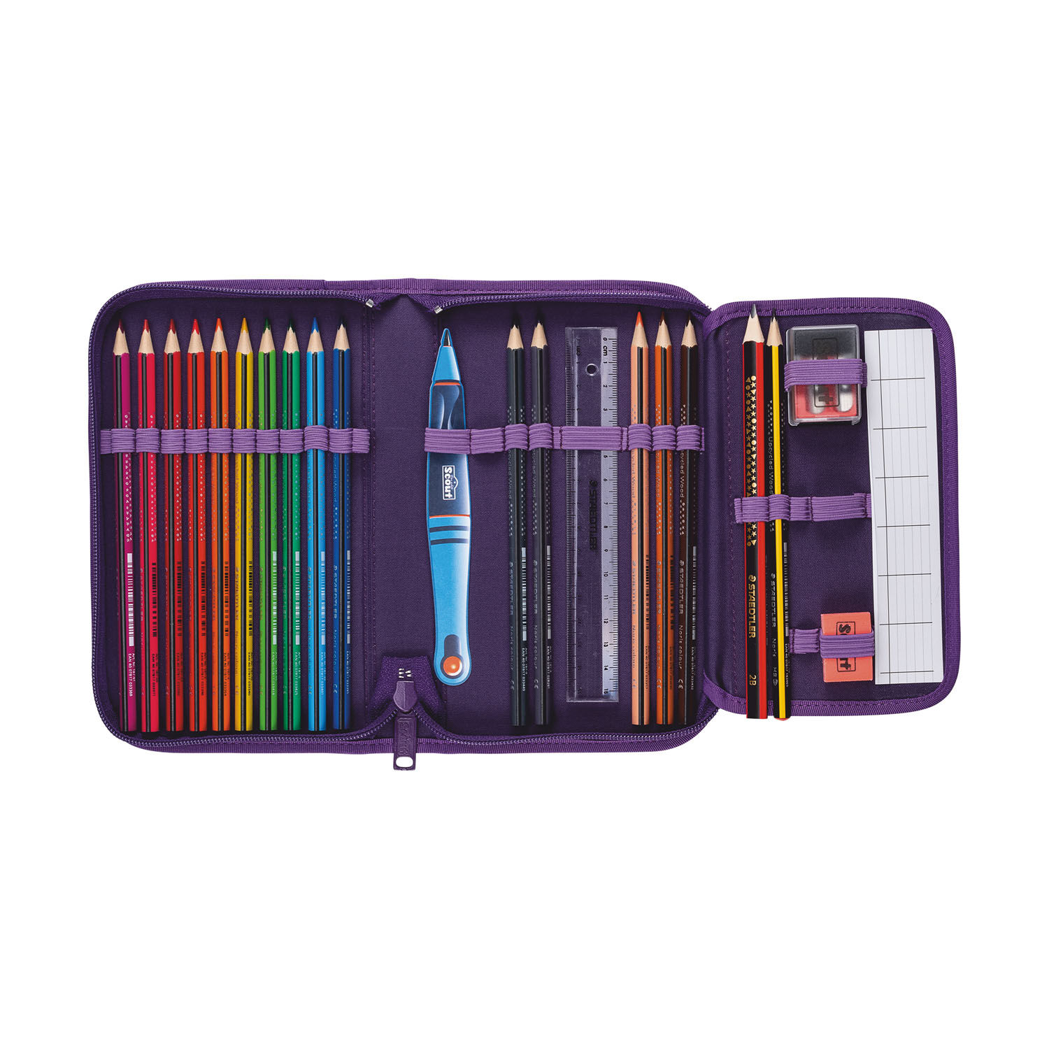 Scout Alpha Exklusiv Safety Light Schulranzen-Set 5-teilig Spooky Starlight Scout Alpha Exklusiv Safety Light Schulranzen-Set 5-teilig Spooky Starlight