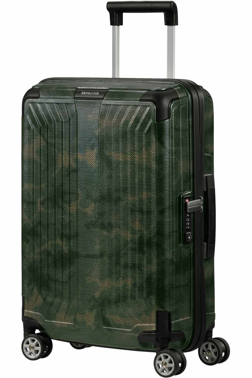 Samsonite Lite-Box Cabin Trolley mit 4 Rollen 55cm Camo/Green