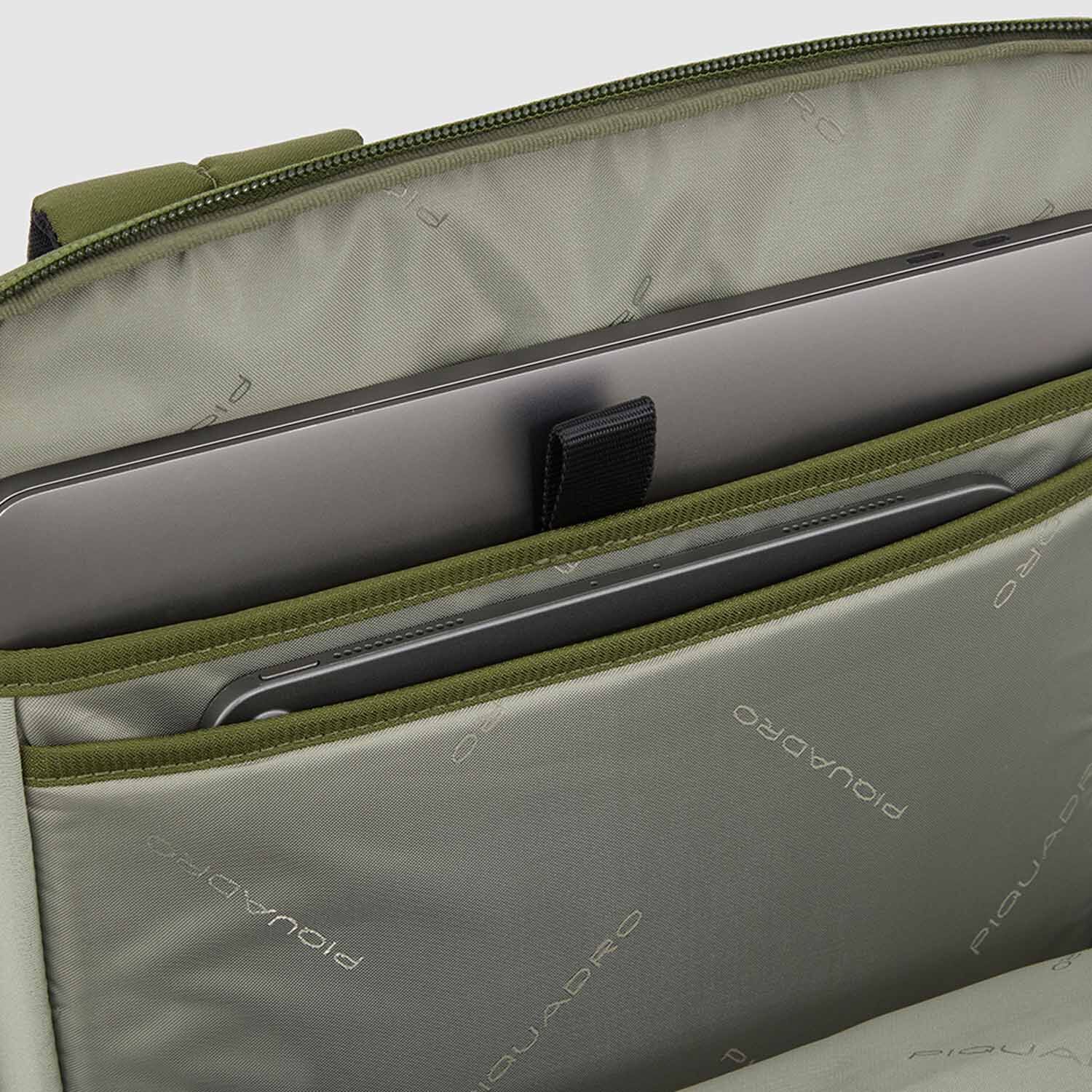 Piquadro Arne Bike Laptop-Rucksack 15,6" Notebookfach und mit LED-Licht Rost