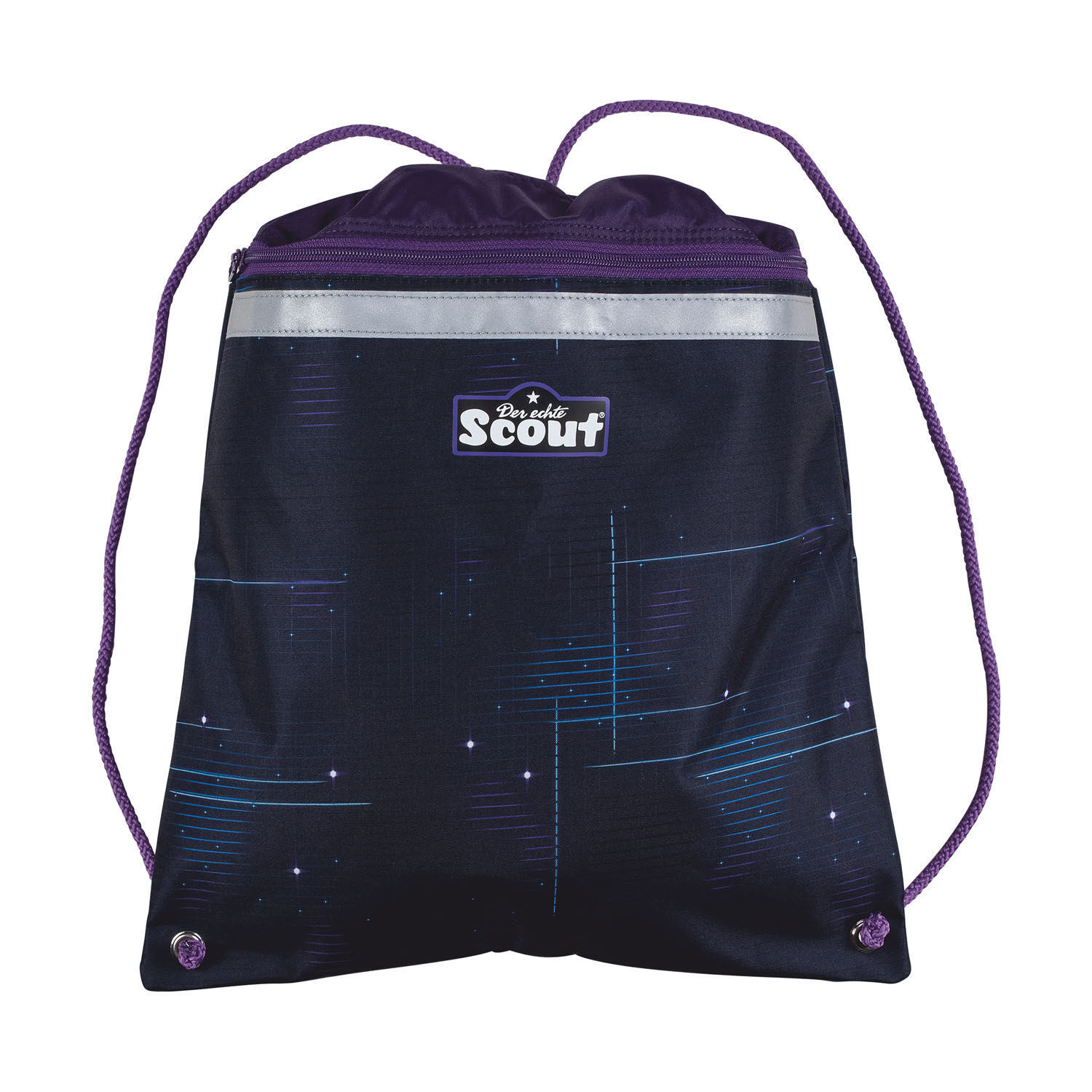 Scout Neo Exklusiv Safety Light Schulranzen-Set 5-teilig Spooky Starlight