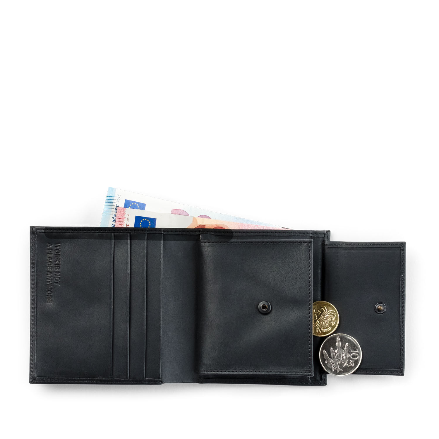 Salzen Redefined Classic Standard Wallet Total Black Salzen Redefined Classic Standard Wallet Total Black