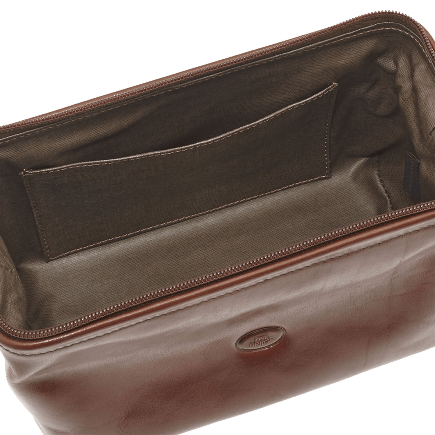 The Bridge Story Viaggio Leder-Kulturbeutel 22cm Braun/Gold