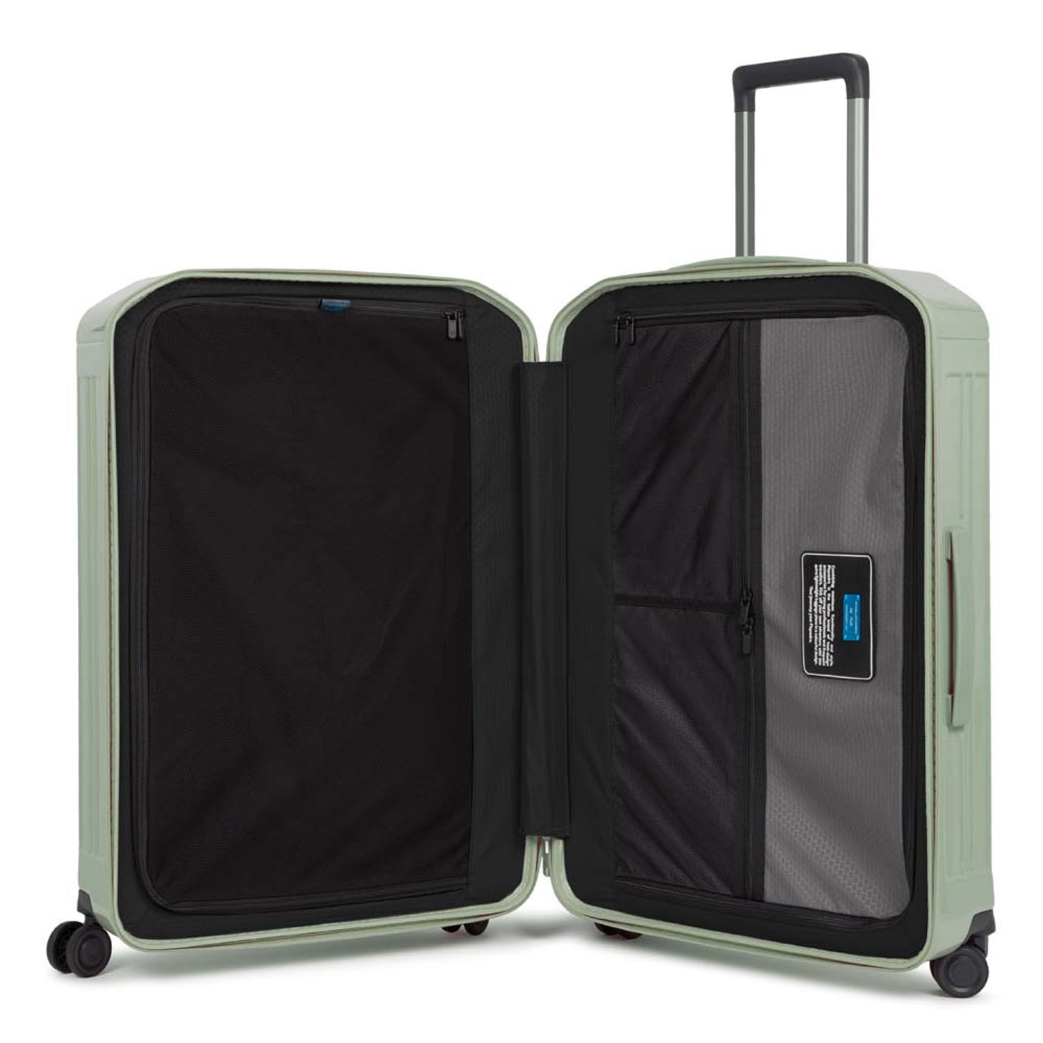 Piquadro PQ-Light Mittelgroßer Hartschalentrolley 4-Rollen Grün Piquadro PQ-Light Mittelgroßer Hartschalentrolley 4-Rollen Grün