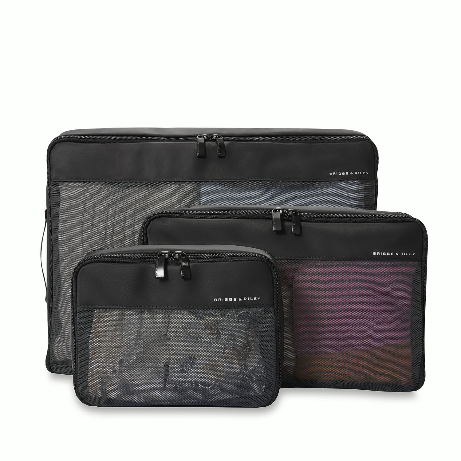 Briggs & Riley Travel Essentials Check In Packing Cube 3-teilige Set Black