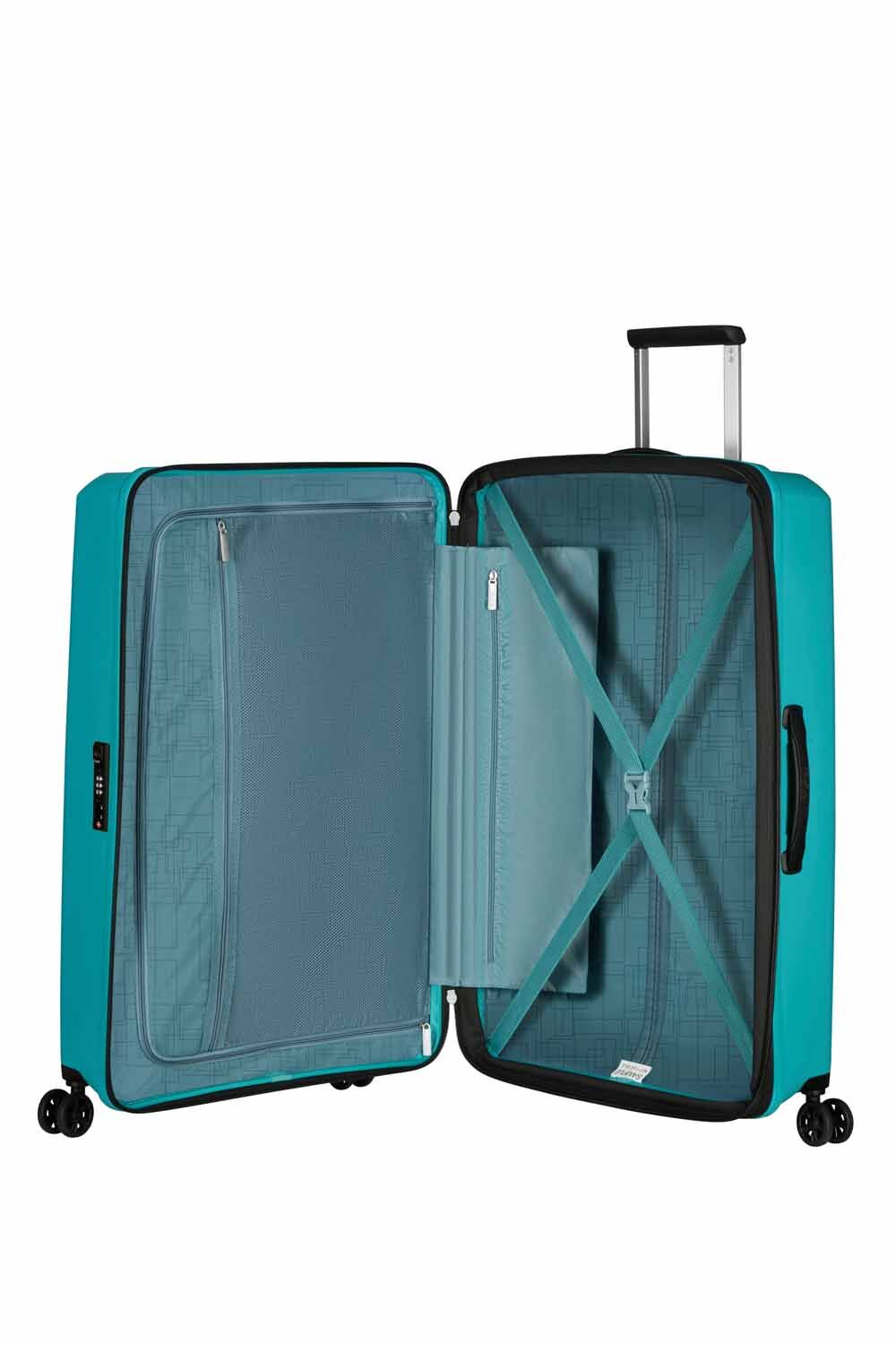American Tourister AeroStep 77cm Check-in Größe L, erweiterbar Turquoise Tonic