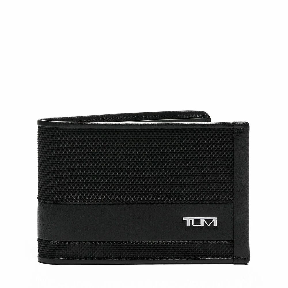 Tumi Alpha SLG Slim Single Billfold, Black Chrome