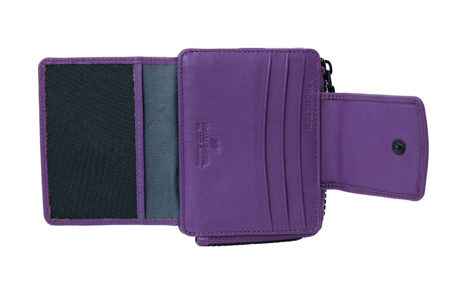 Braun Büffel Capri RFID Kartenbörse 8CS viola Braun Büffel Capri RFID Kartenbörse 8CS viola
