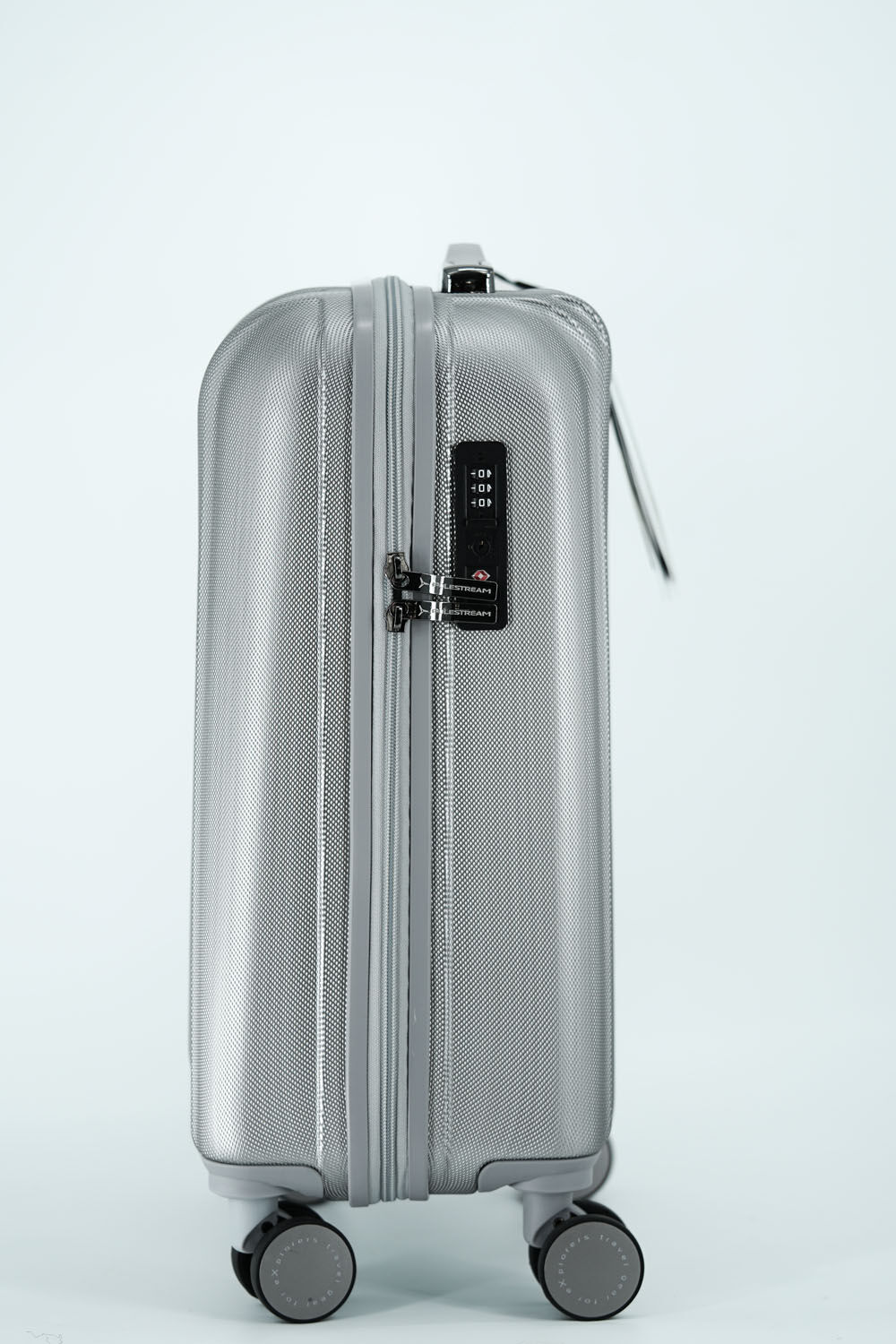 Polestream Moonrock Cabin Trolley S, 4-Rollen, erweiterbar Silver brushed