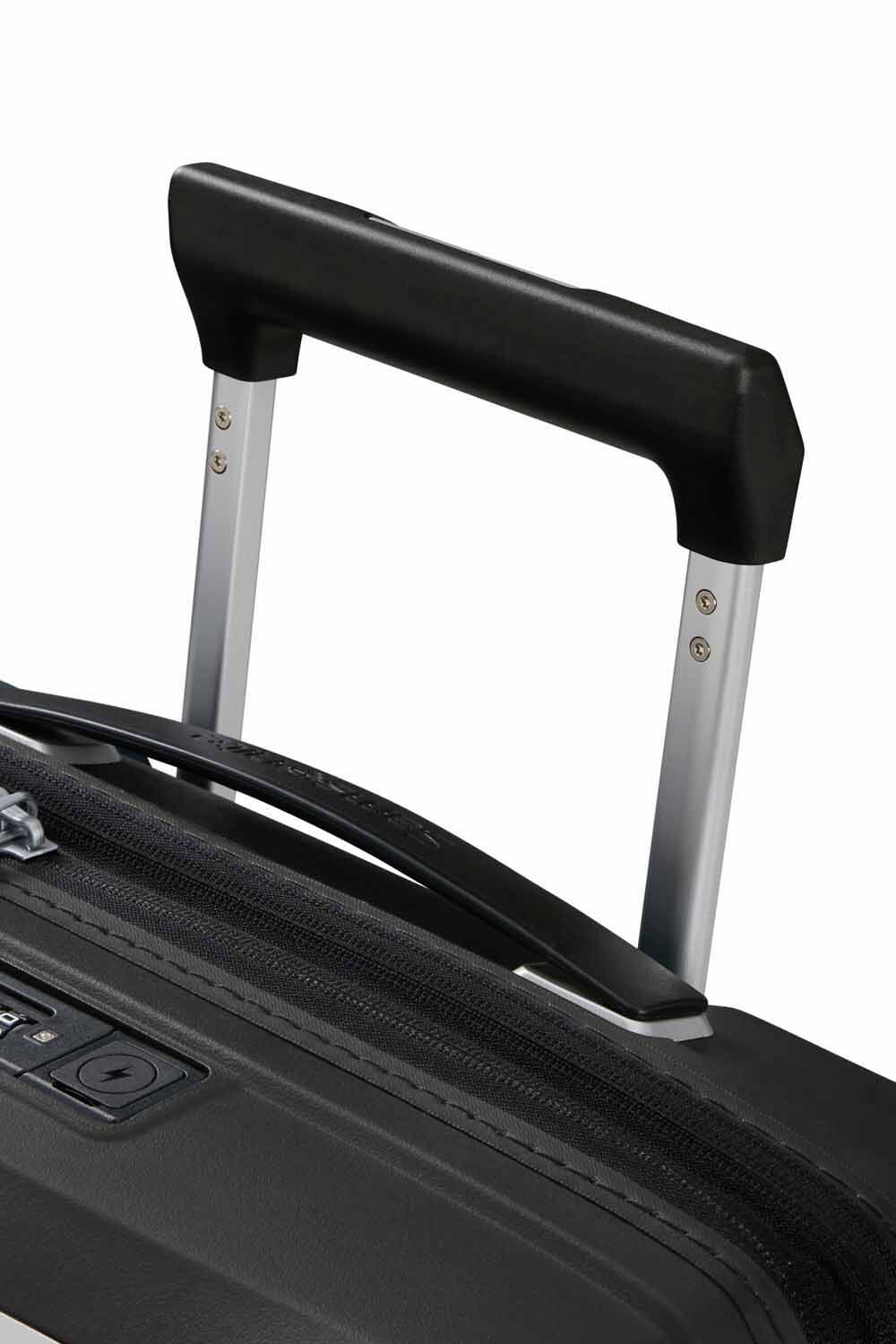 Samsonite Upscape Trolley mit 4 Rollen erweiterbar 55cm + GRATIS HOTELGUTSCHEIN Schwarz