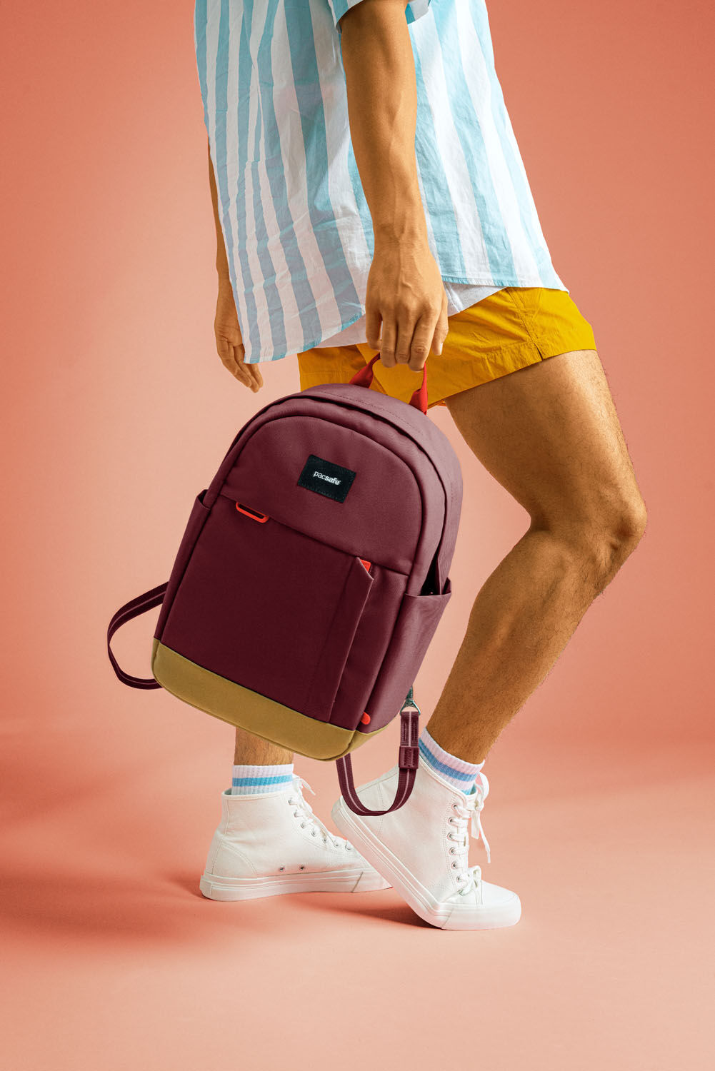 pacsafe GO 15L Anti-Theft Backpack Garnet Red