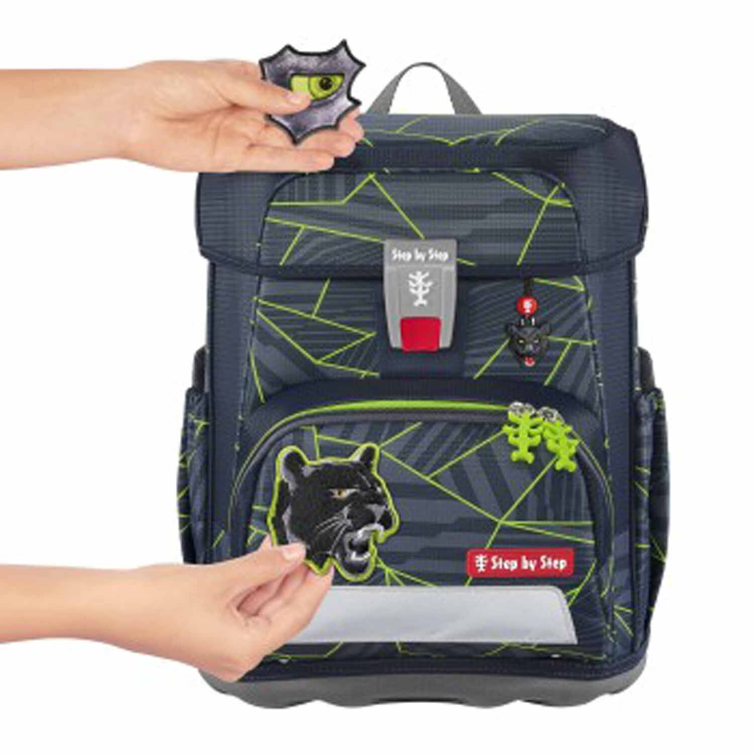 Step by Step CLOUD Schulranzen-Set, 5-teilig Dark Cat Chiko