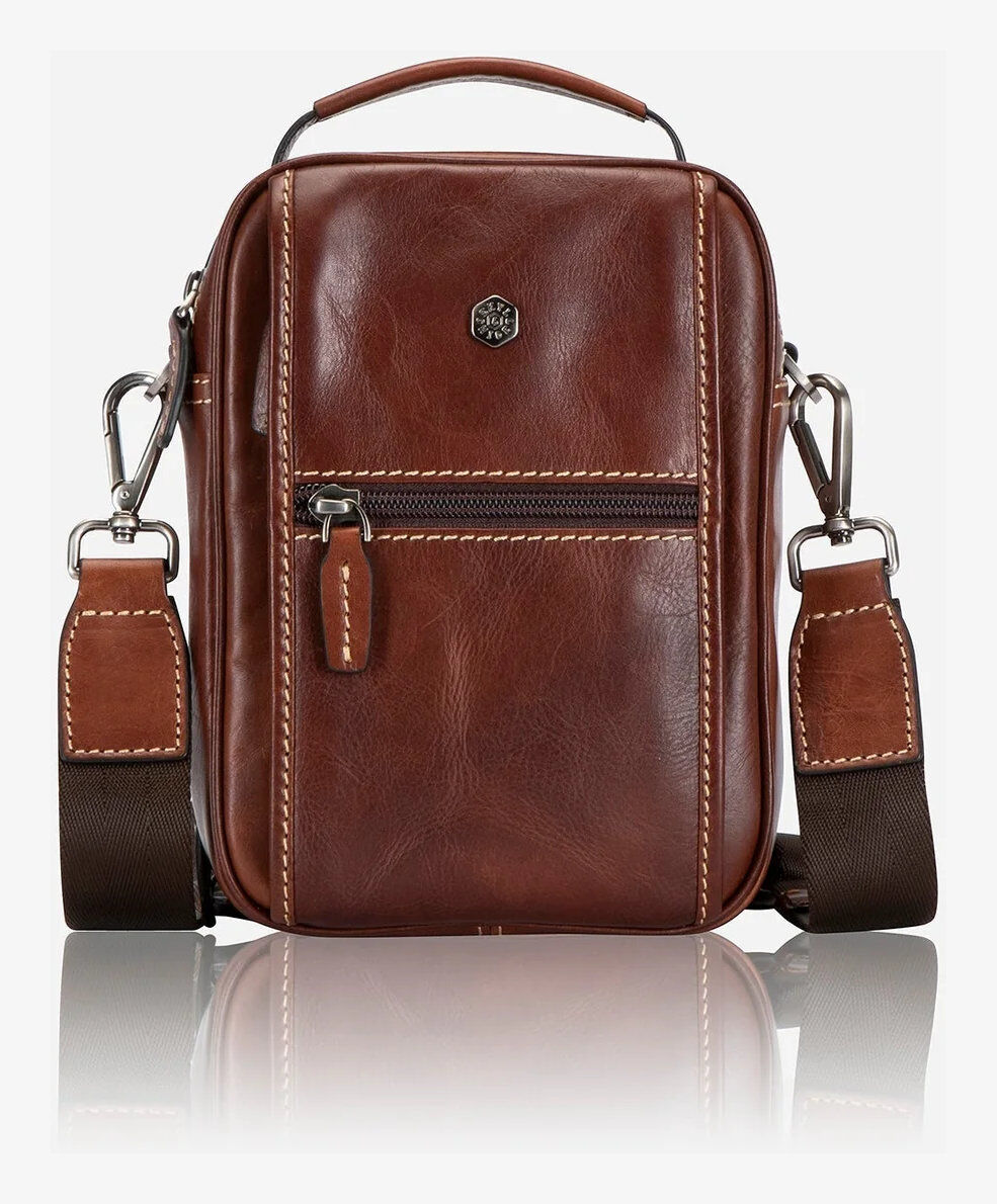Jekyll & Hide Crossbody Tasche aus Leder Mocha