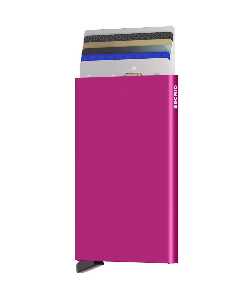 Secrid Cardprotector aus Aluminium C-Fuchsia