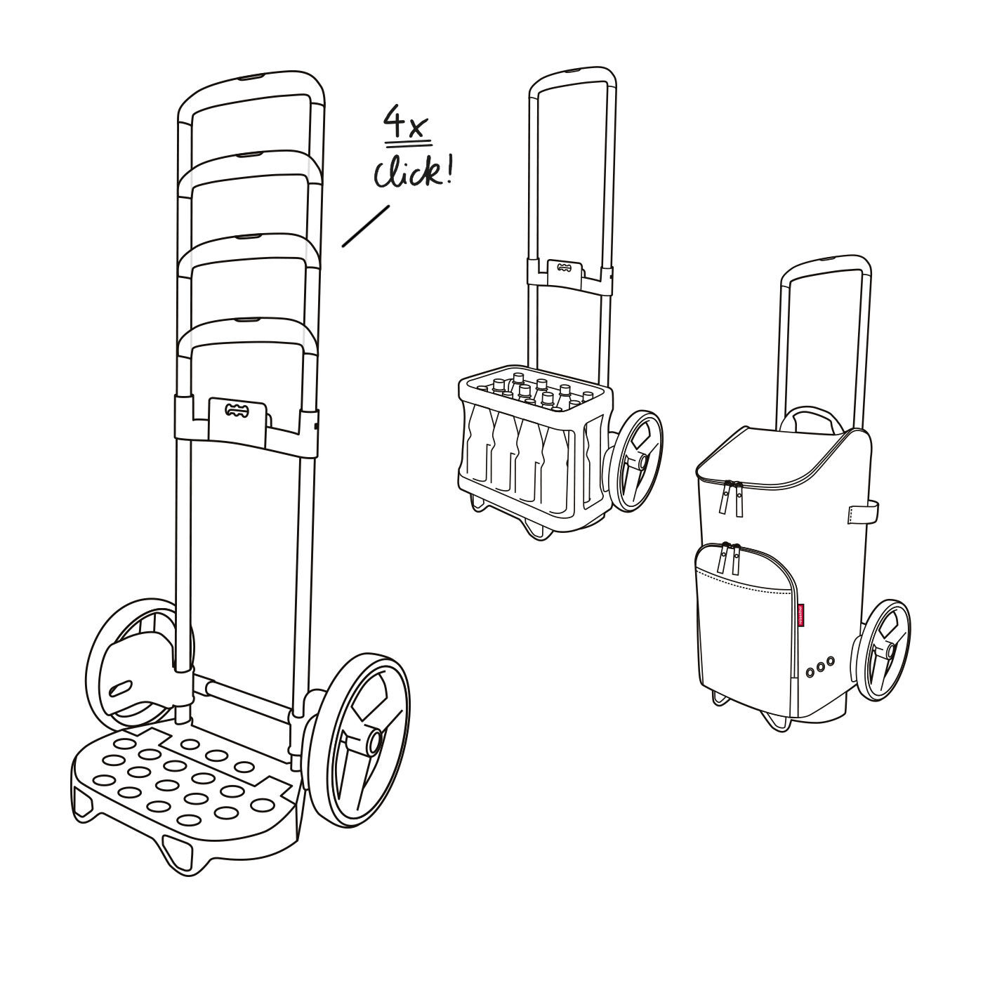 Reisenthel Citycruiser Rack 2 Rollen Black Reisenthel Citycruiser Rack 2 Rollen Black