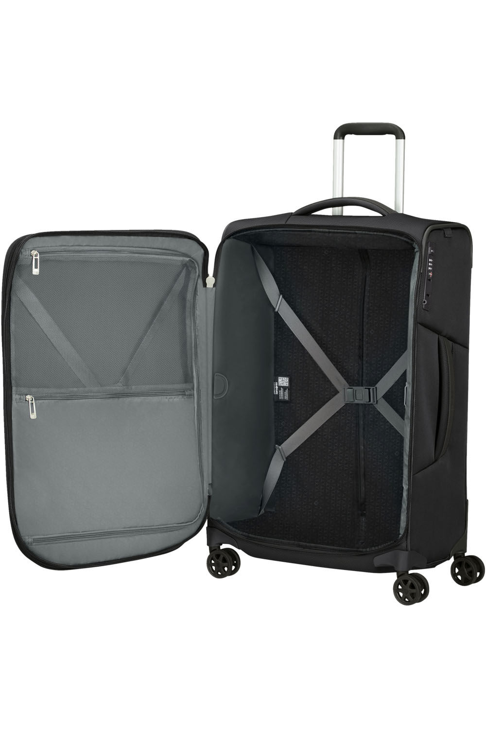 Samsonite Respark Trolley mit 4 Rollen erweiterbar 67cm + GRATIS HOTELGUTSCHEIN Ozone Black