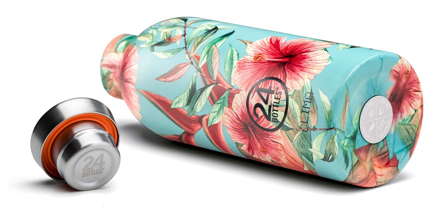24Bottles® Clima Bottle Floral 850ml Soft Eternity
