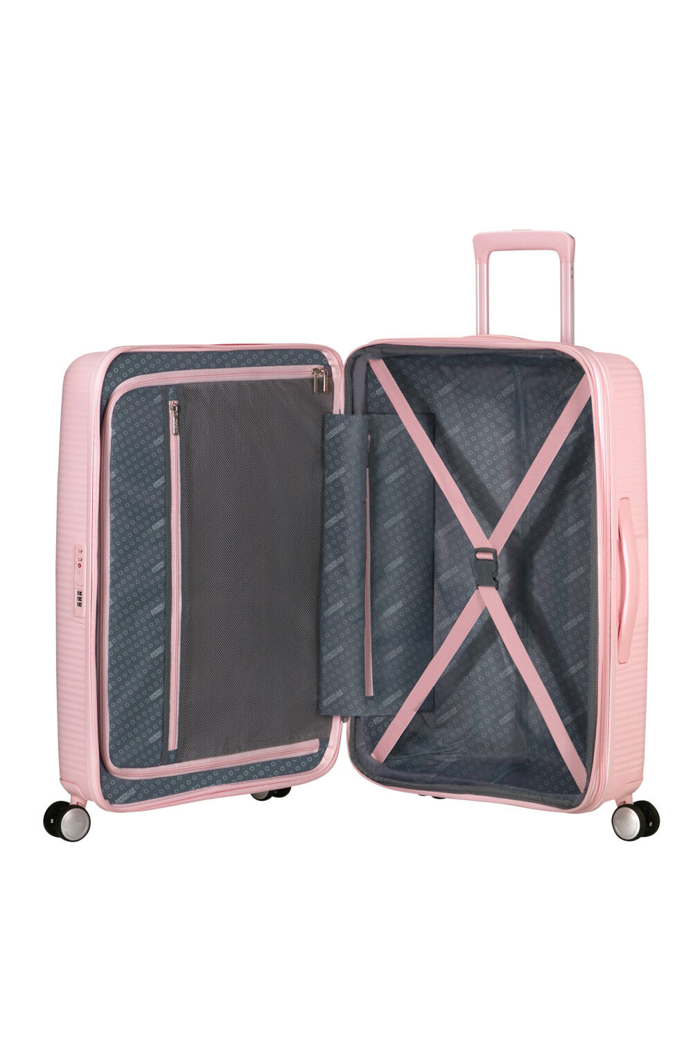 American Tourister Soundbox Trolley M 4R 67cm, erweiterbar Pastel Pink