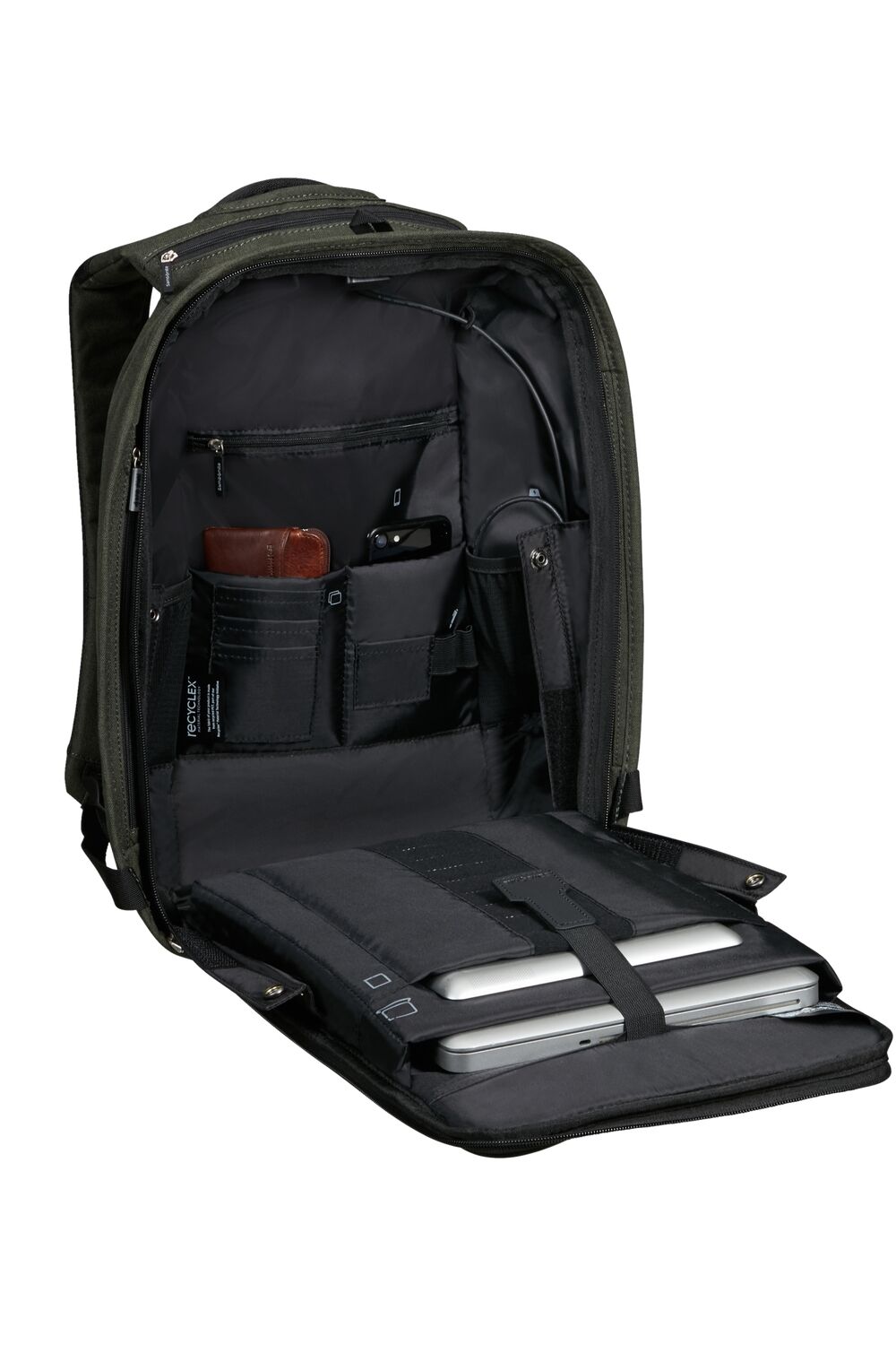 Samsonite Securipak Laptop Rucksack 15.6" Foliage Green