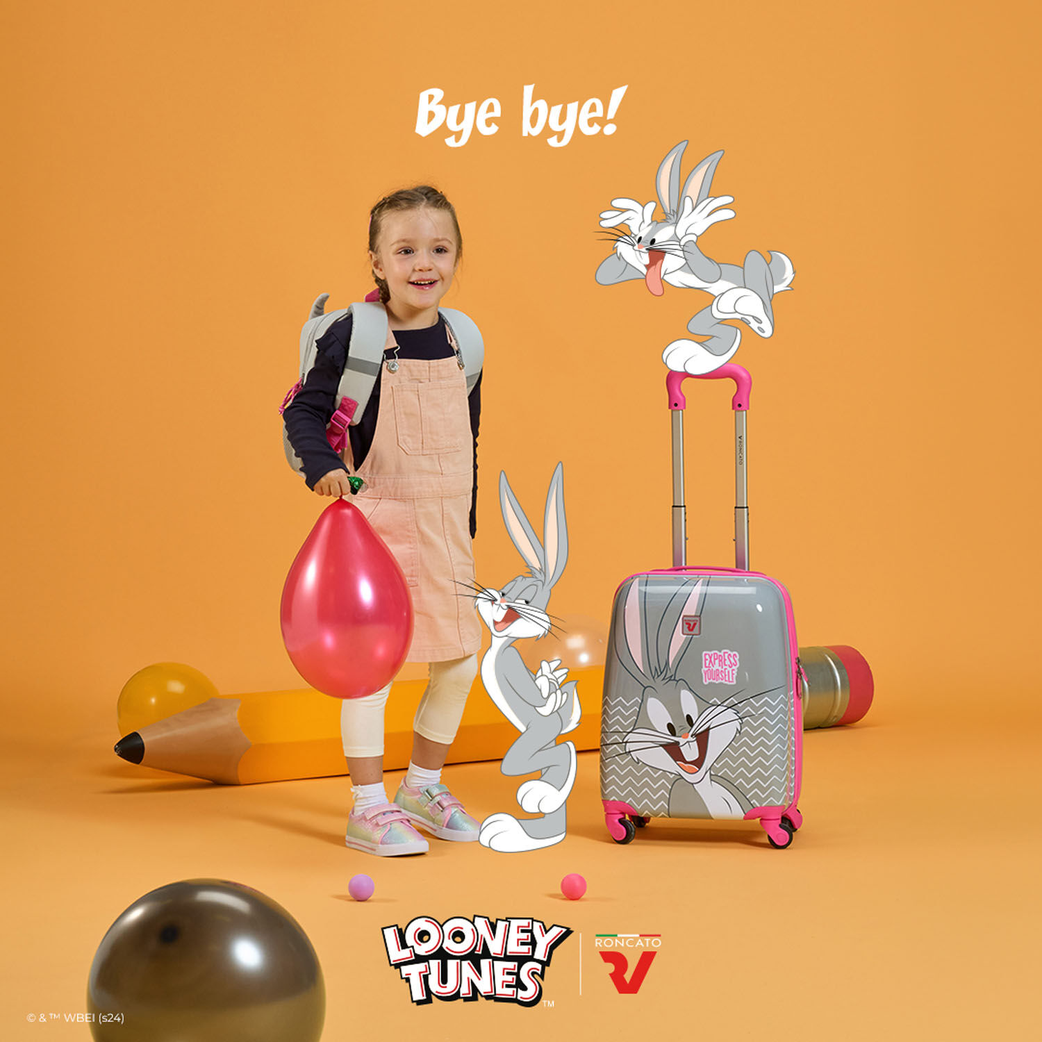 Roncato Looney Tunes™ Baby Carry-on Trolley 44 cm Bugs Bunny