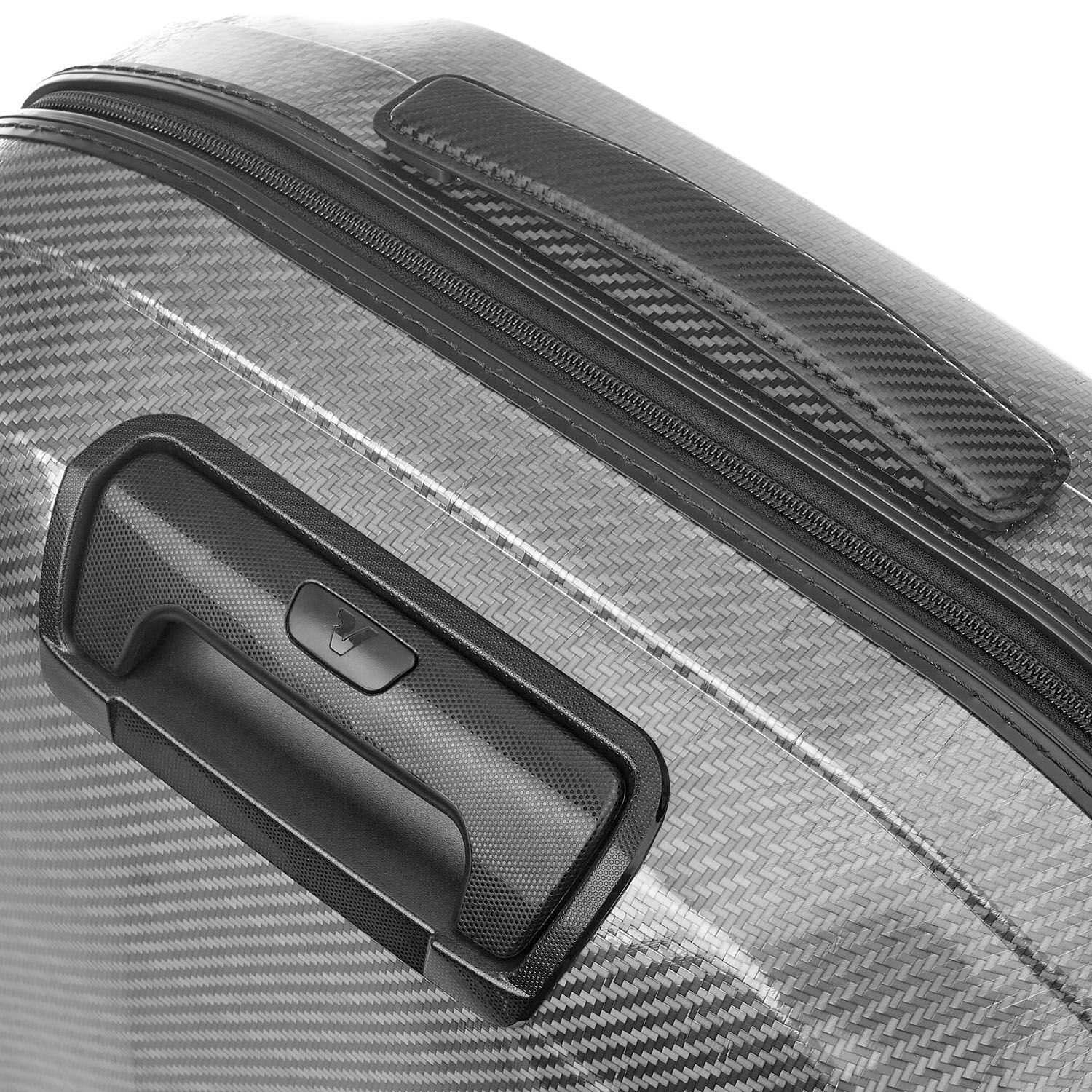 Roncato WE ARE GLAM DLX Mittelgrosser Koffer 70cm erweiterbar Black/Platinum