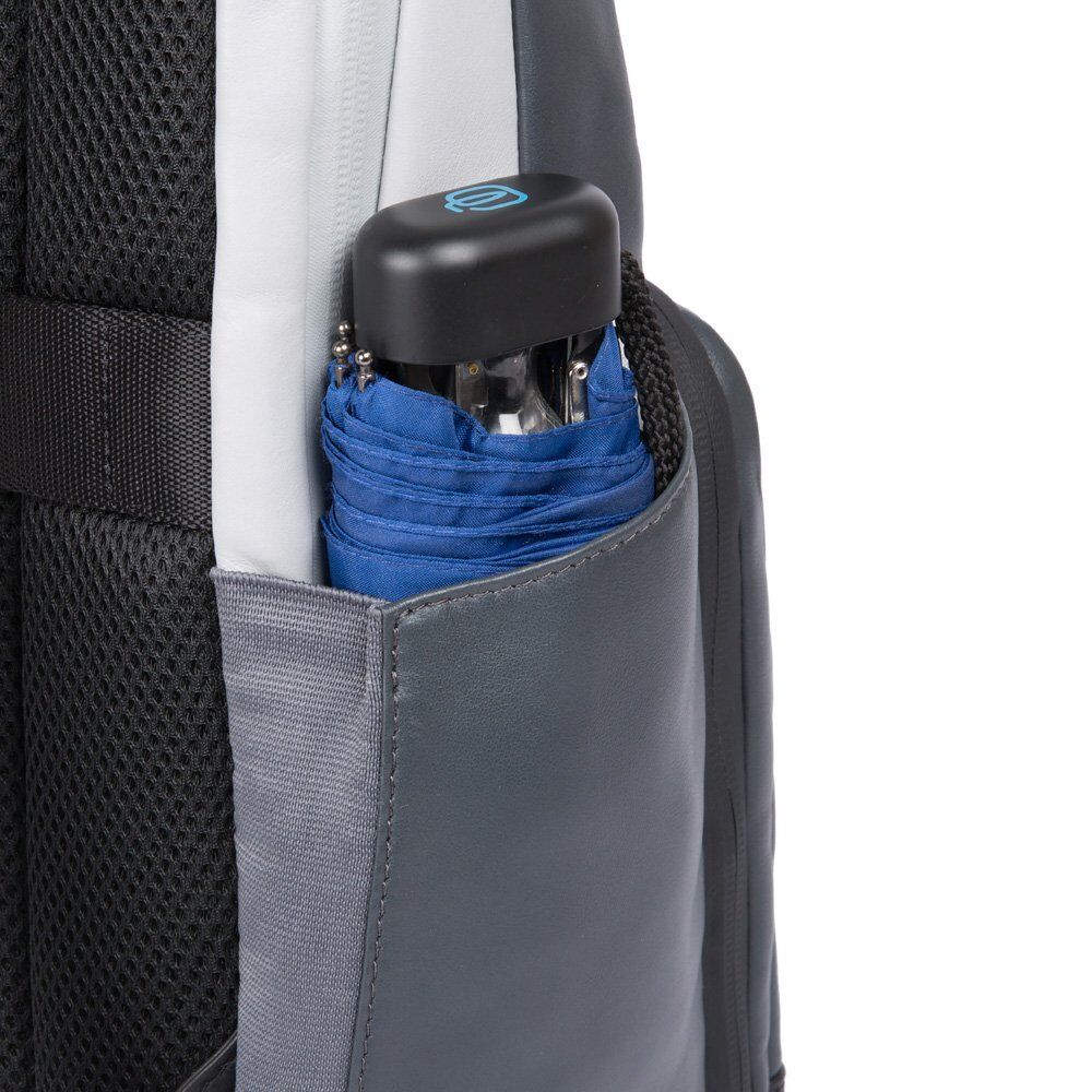Piquadro Urban Laptoprucksack mit iPad®-Fach, LED-Licht Grau/Schwarz