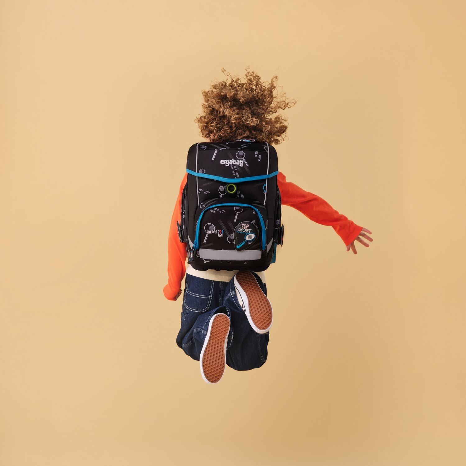 ergobag cubo Die drei Fragezeichen Edition Schulrucksack-Set, 5-tlg. 2025 Bärdektiv