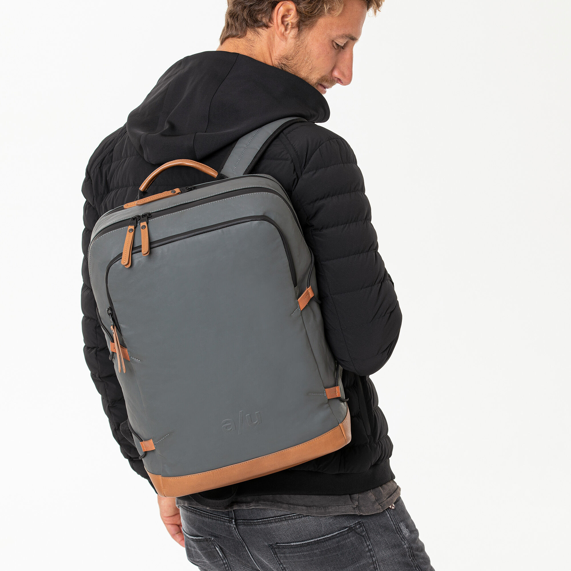 aunts & uncles Japan Kawaguchi Rucksack mit 15" Notebookfach gravity grey