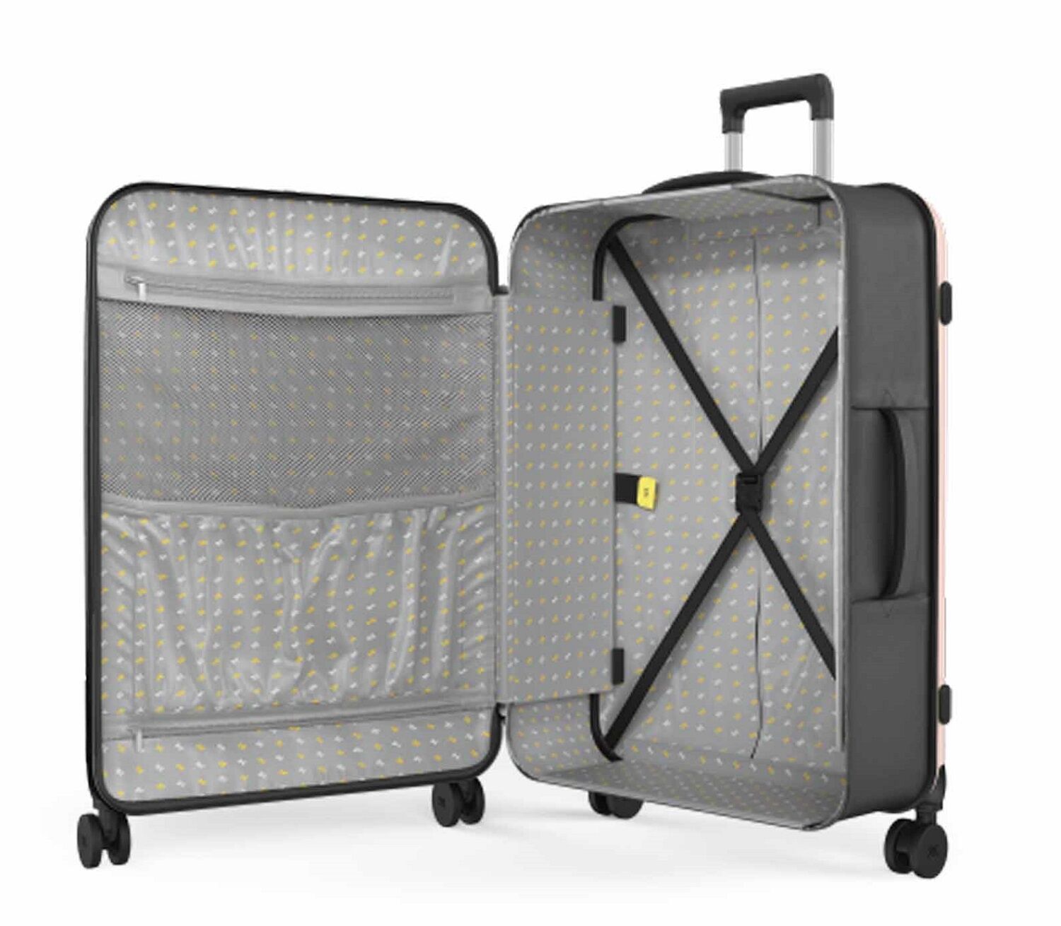 Rollink Vega 360 26" Check-In M, 4-Rollen Rose Smoke