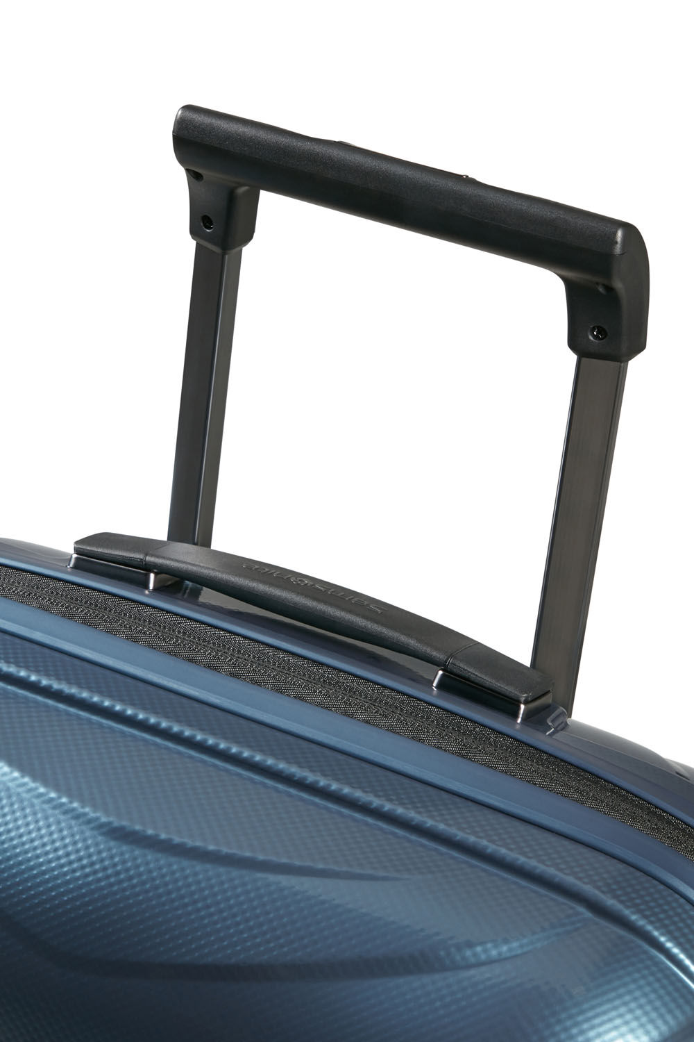 Samsonite Attrix Trolley mit 4 Rollen erweiterbar 55cm (20/23cm) Steel Blue