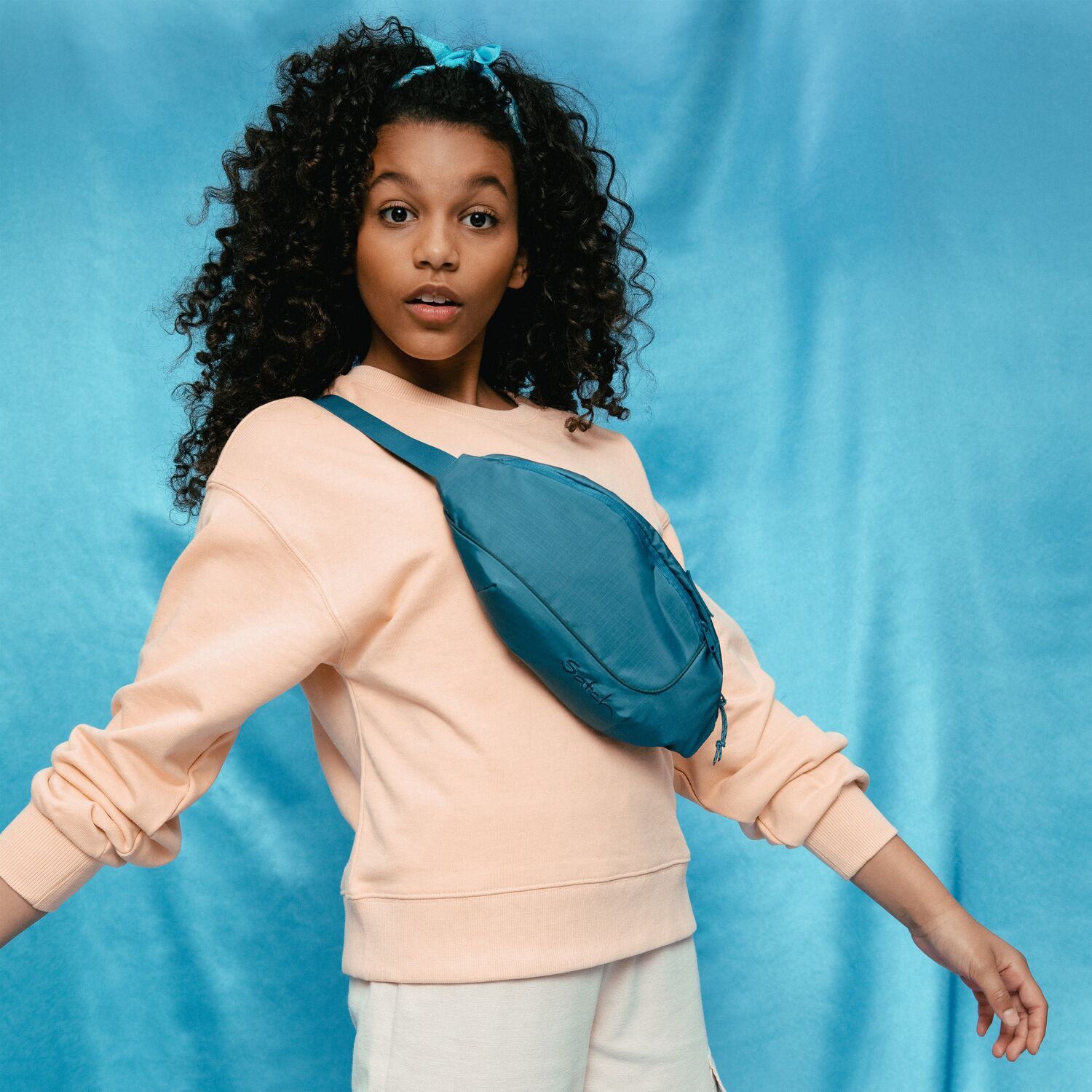 satch Freizeit Cross Hip Bag Ripstop Blue