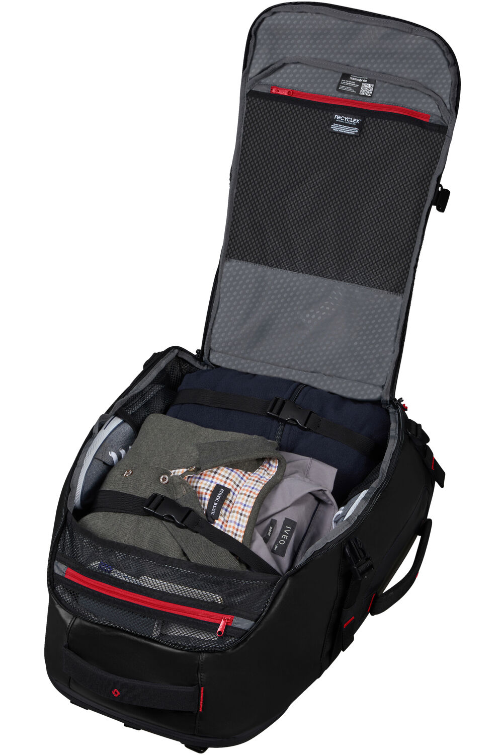 Samsonite Ecodiver Reise-Rucksack M 55L mit 17.3" Laptopfach + GRATIS HOTELGUTSCHEIN Schwarz