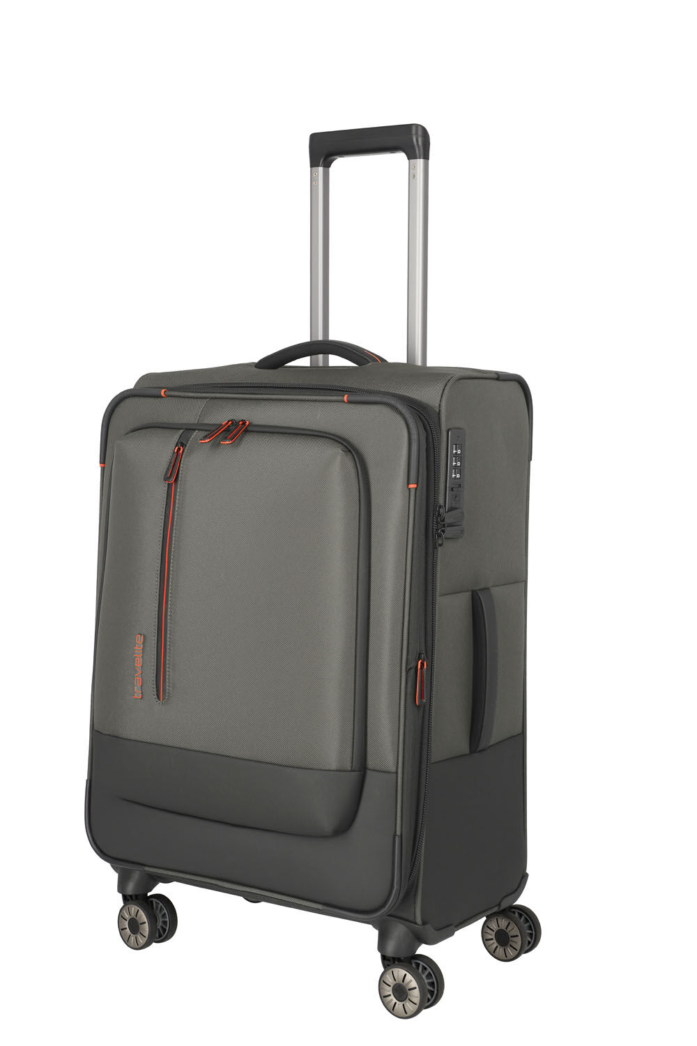Travelite Crosslite Trolley M 4-Rollen erweiterbar Oliv
