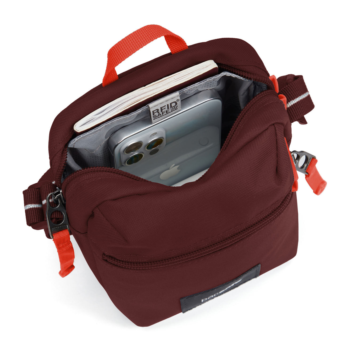 pacsafe GO Anti-Theft Micro Crossbody Garnet Red pacsafe GO Anti-Theft Micro Crossbody Garnet Red
