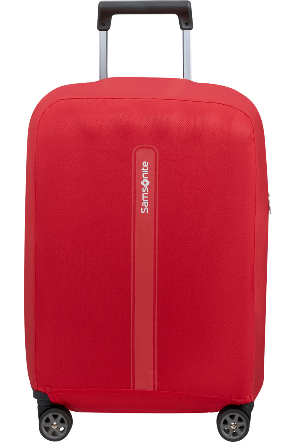 Samsonite TA Revolution Faltbare Schutzhülle für Koffer in der Größe S-Spinner 55cm, rot