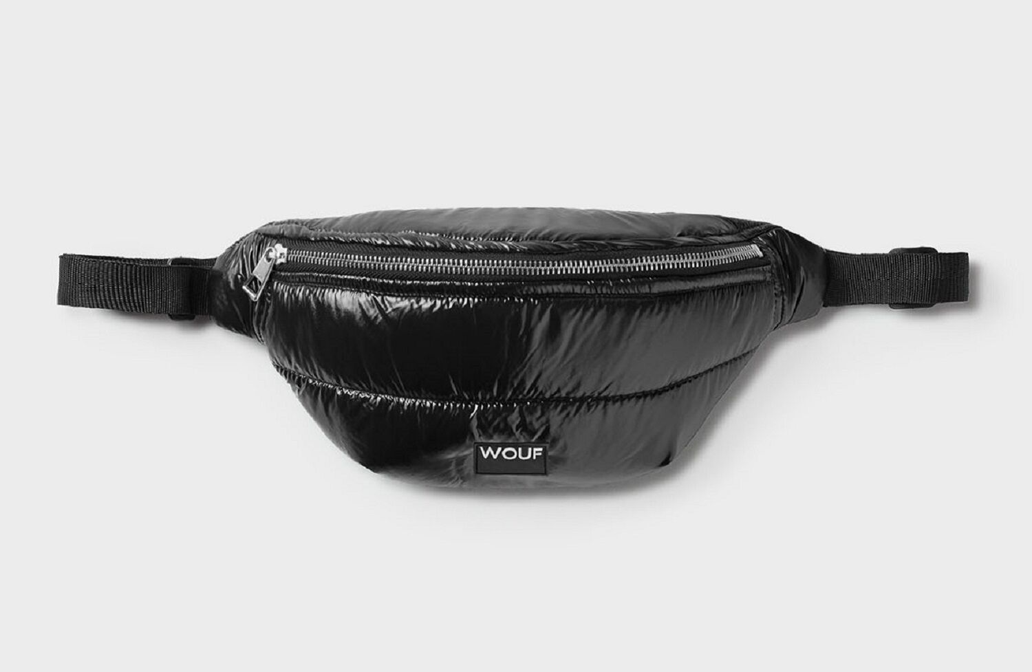 Wouf Quilted Collection Waist Bag Glossy Black