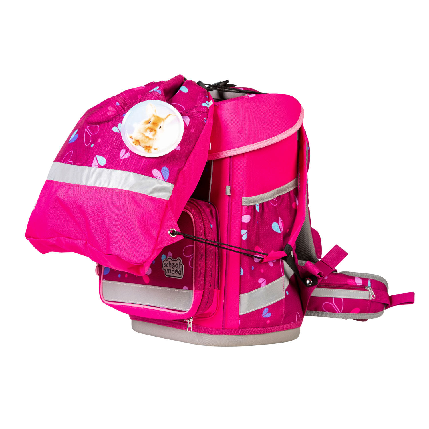 School-Mood Champion Pro 7-tlg. Schulranzenset Klara (Häschen)
