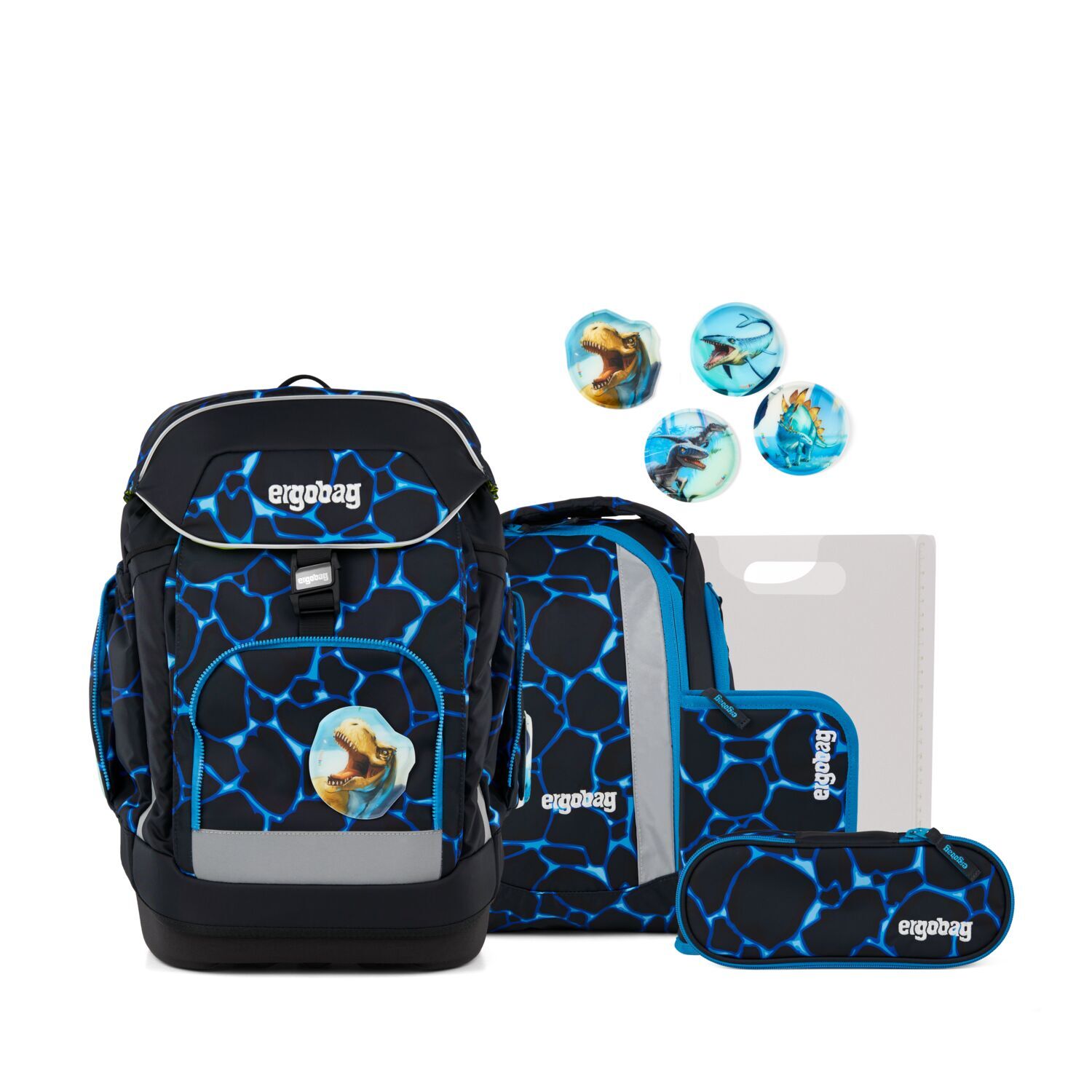 ergobag maxi Schulrucksack, 6-teiliges Set, Kollektion 2026
