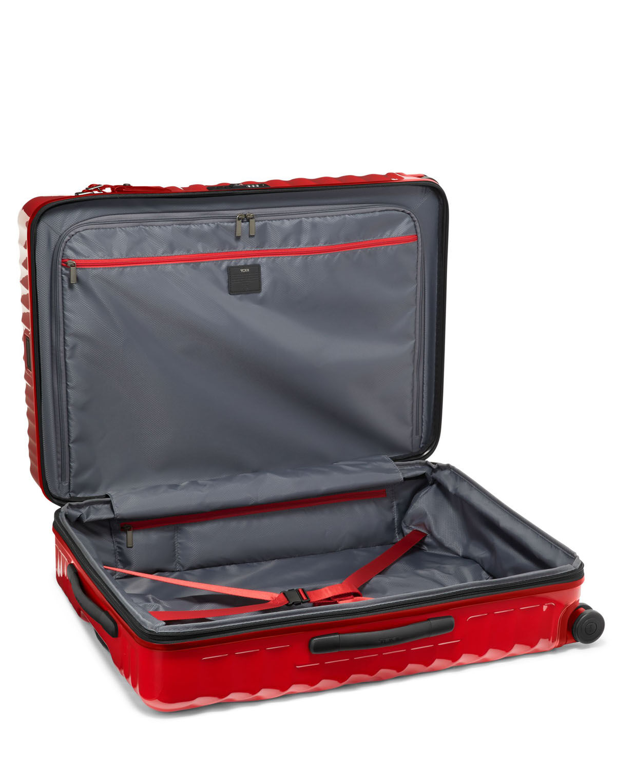Tumi 19 Degree Erweiterbarer Aufgabekoffer für längere Reisen 77,5cm; glänzend Red