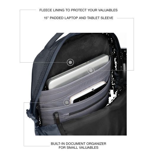 Eastpak Tecum Rucksack M mit 15" Laptopfach CNNCT Marine