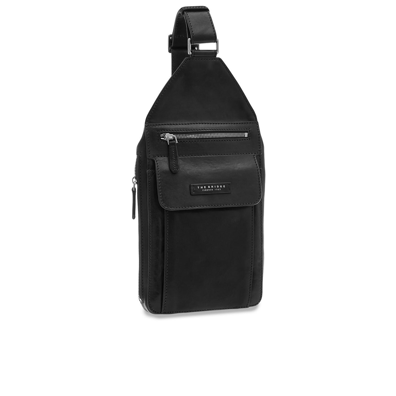 The Bridge Alberto Leder-Umhängetasche Schwarz/Ruthenium The Bridge Alberto Leder-Umhängetasche Schwarz/Ruthenium