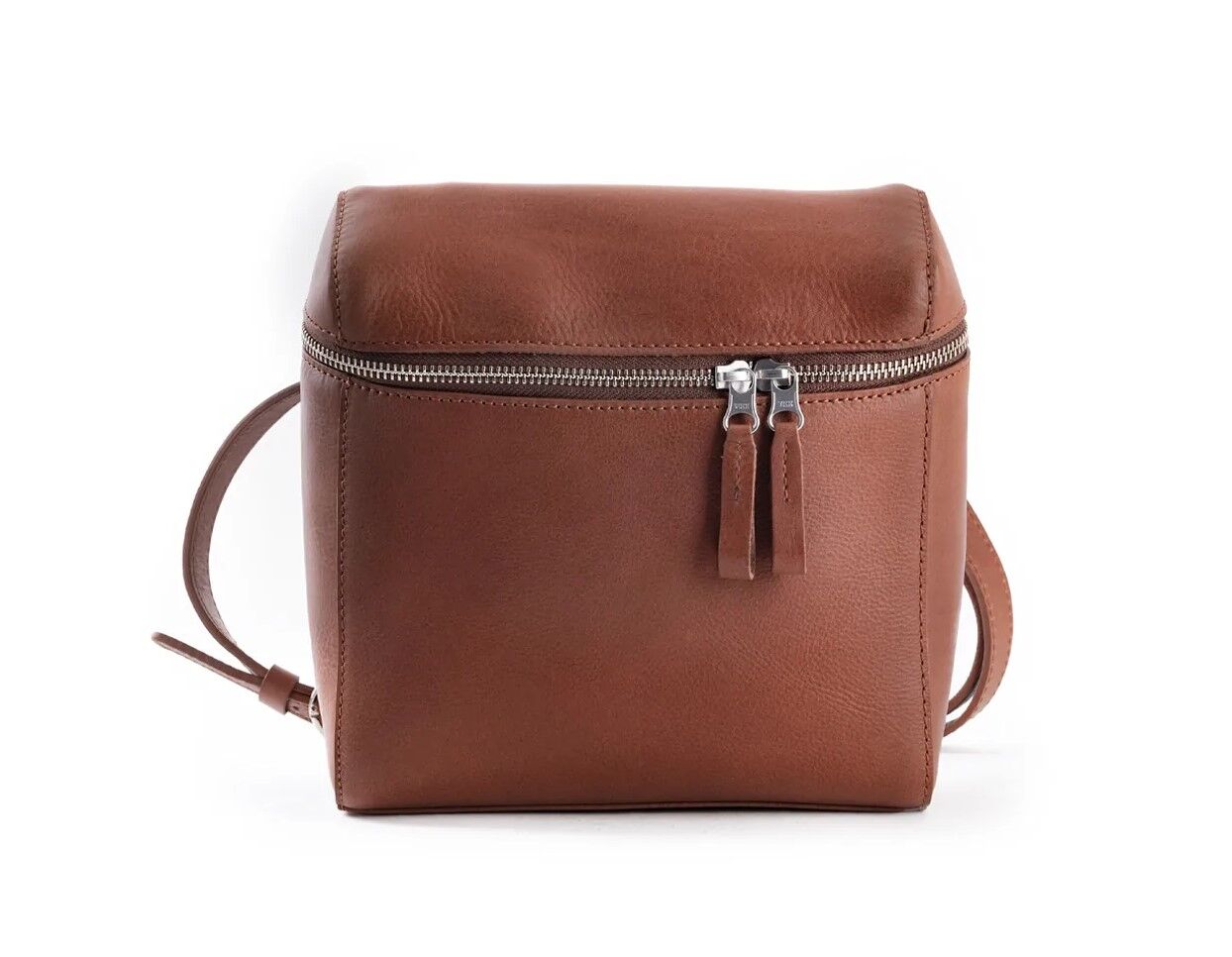 Harold's Box kleine Schultertasche/Rucksack Omega cognac