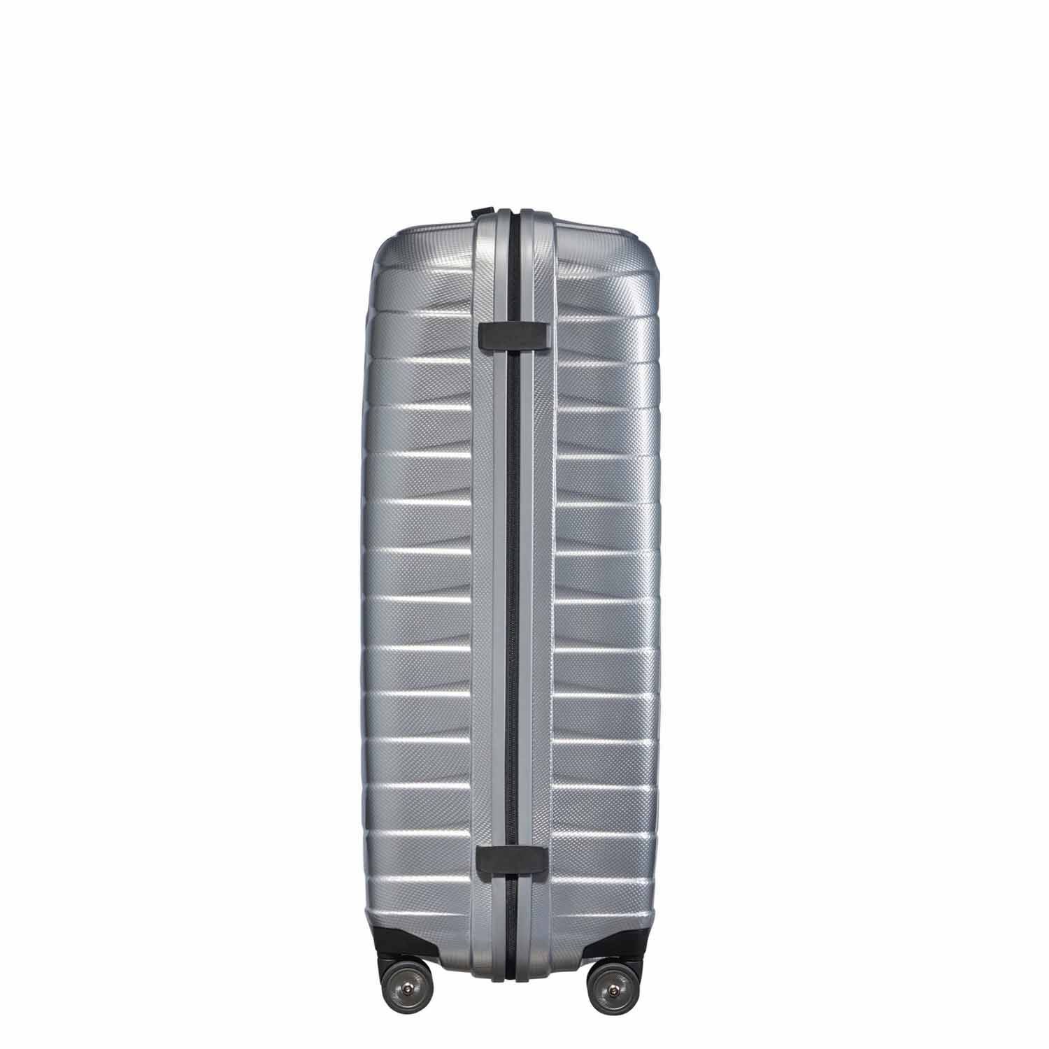 Samsonite Proxis Trolley mit 4 Rollen 81cm + GRATIS HOTELGUTSCHEIN Silber
