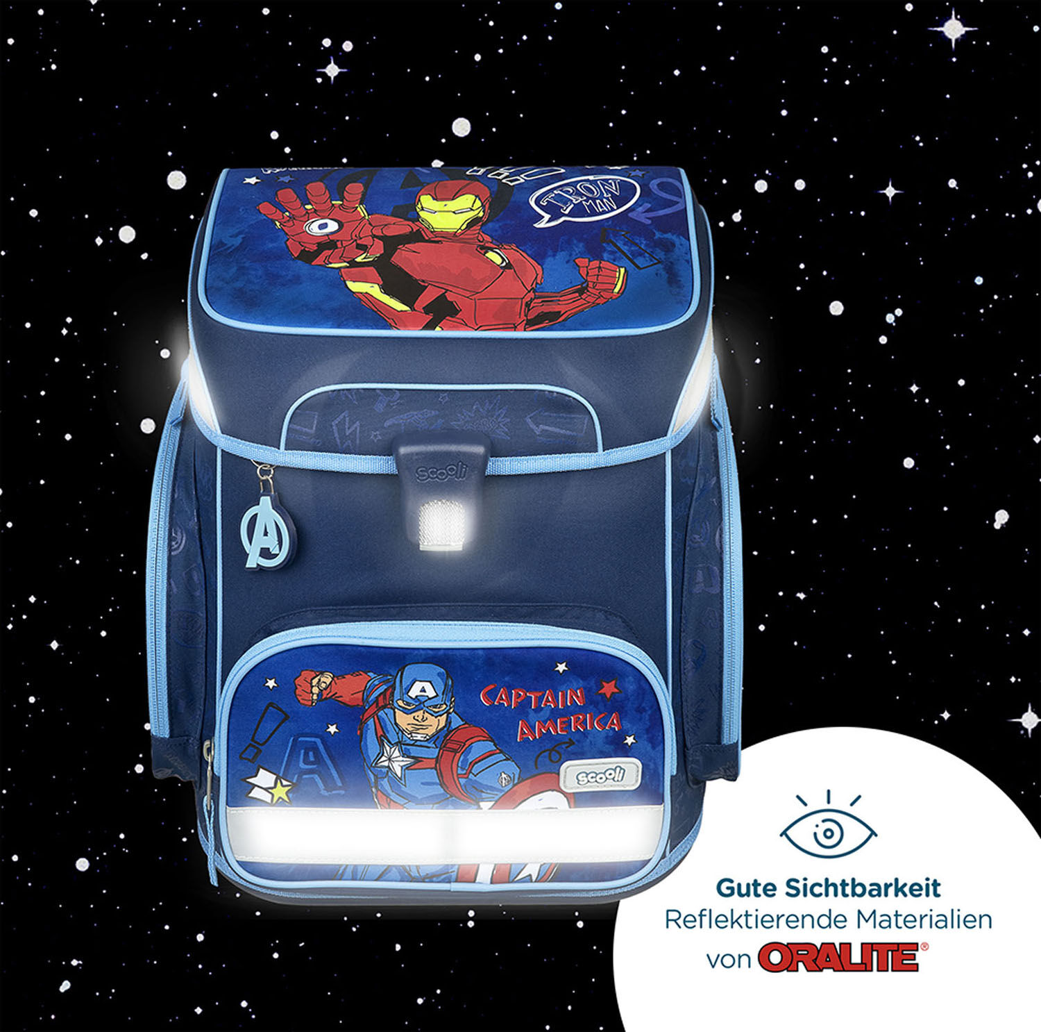 Scooli EasyFit Schulranzen, 5-teiliges Set Avengers Scooli EasyFit Schulranzen, 5-teiliges Set Avengers