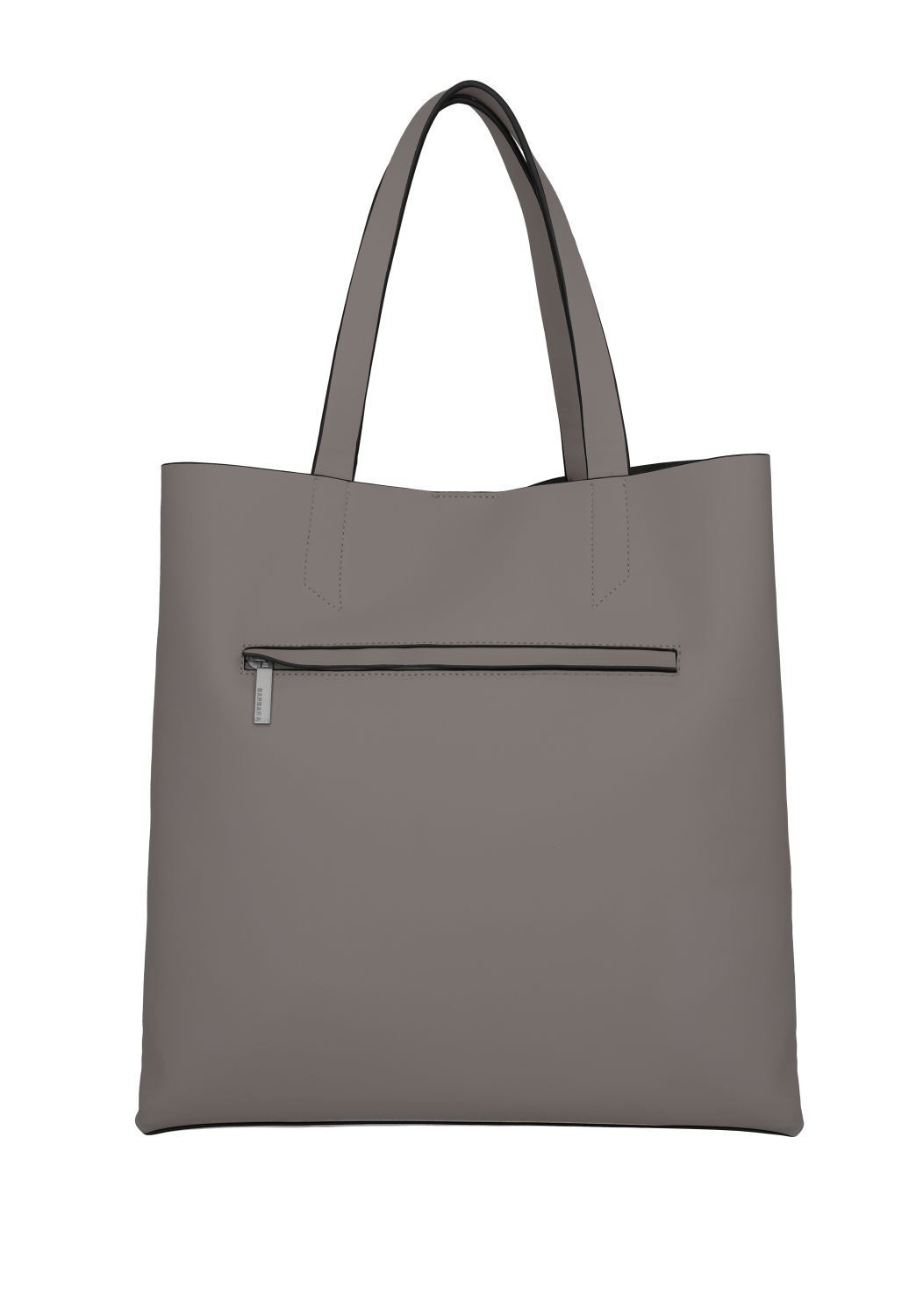 Barbara Pure Shopper 37cm Grey Barbara Pure Shopper 37cm Grey