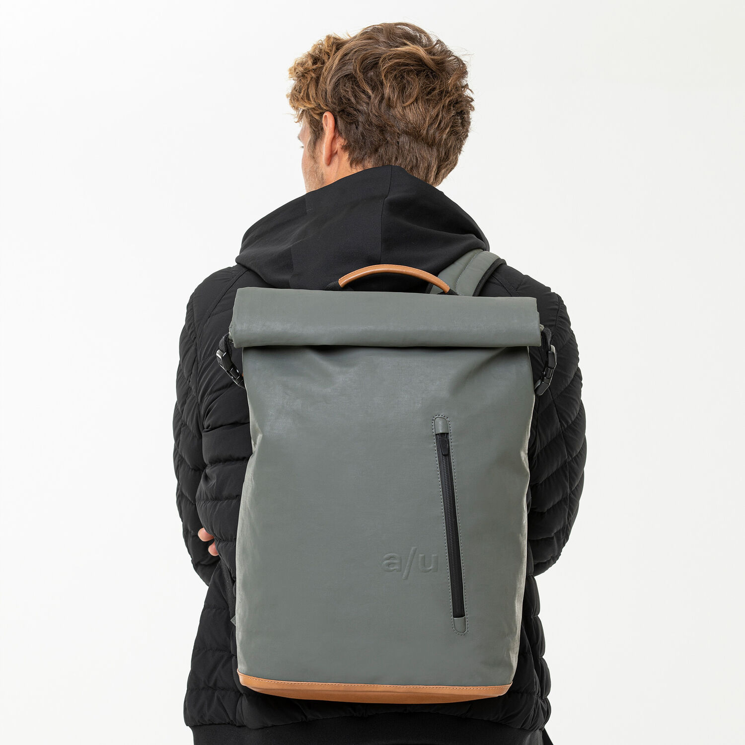 aunts & uncles Japan Fukui Rolltop Rucksack mit 15" Notebookfach gravity grey