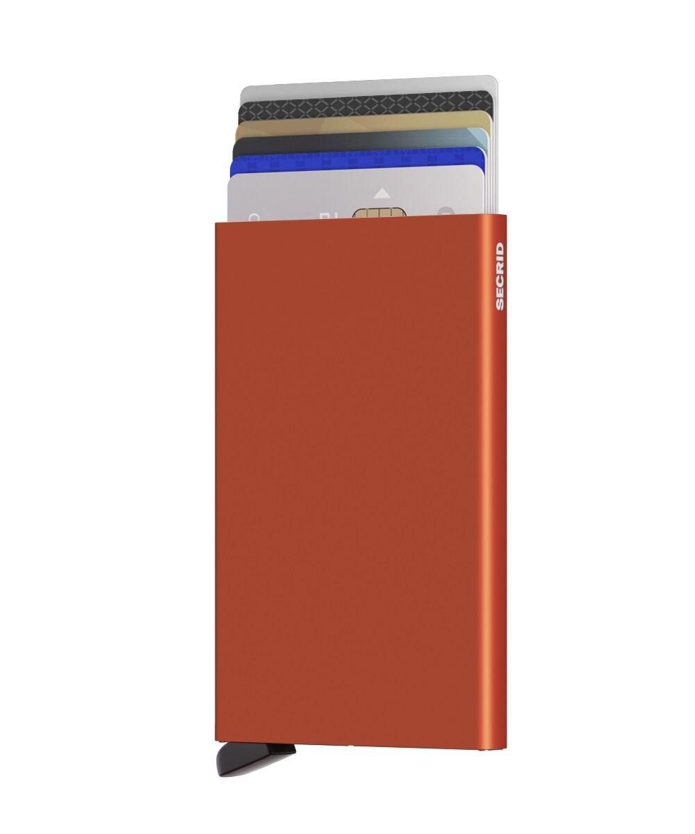 Secrid Cardprotector aus Aluminium C-Orange
