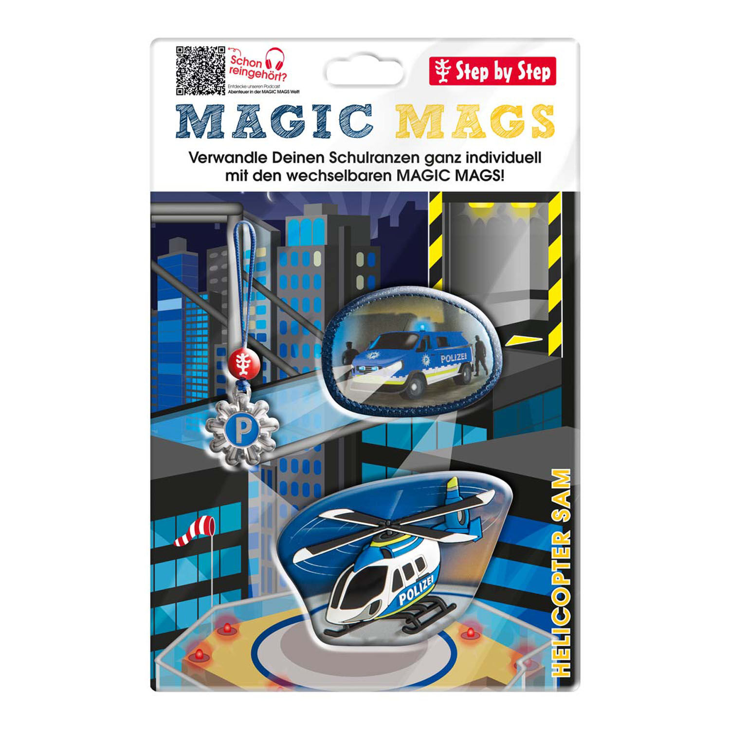 Step by Step MAGIC MAGS Set aus 3-Teilen Helicopter Sam